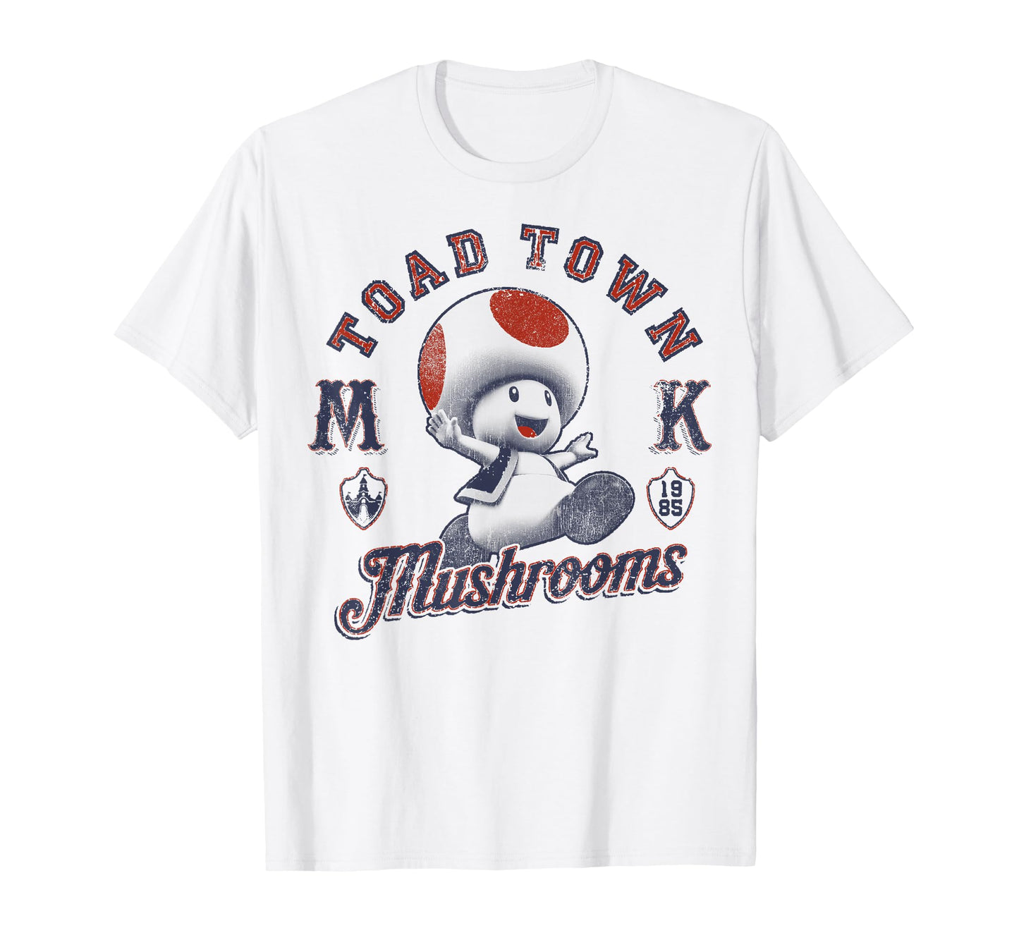 Super Mario Toad Town Mushrooms T-Shirt