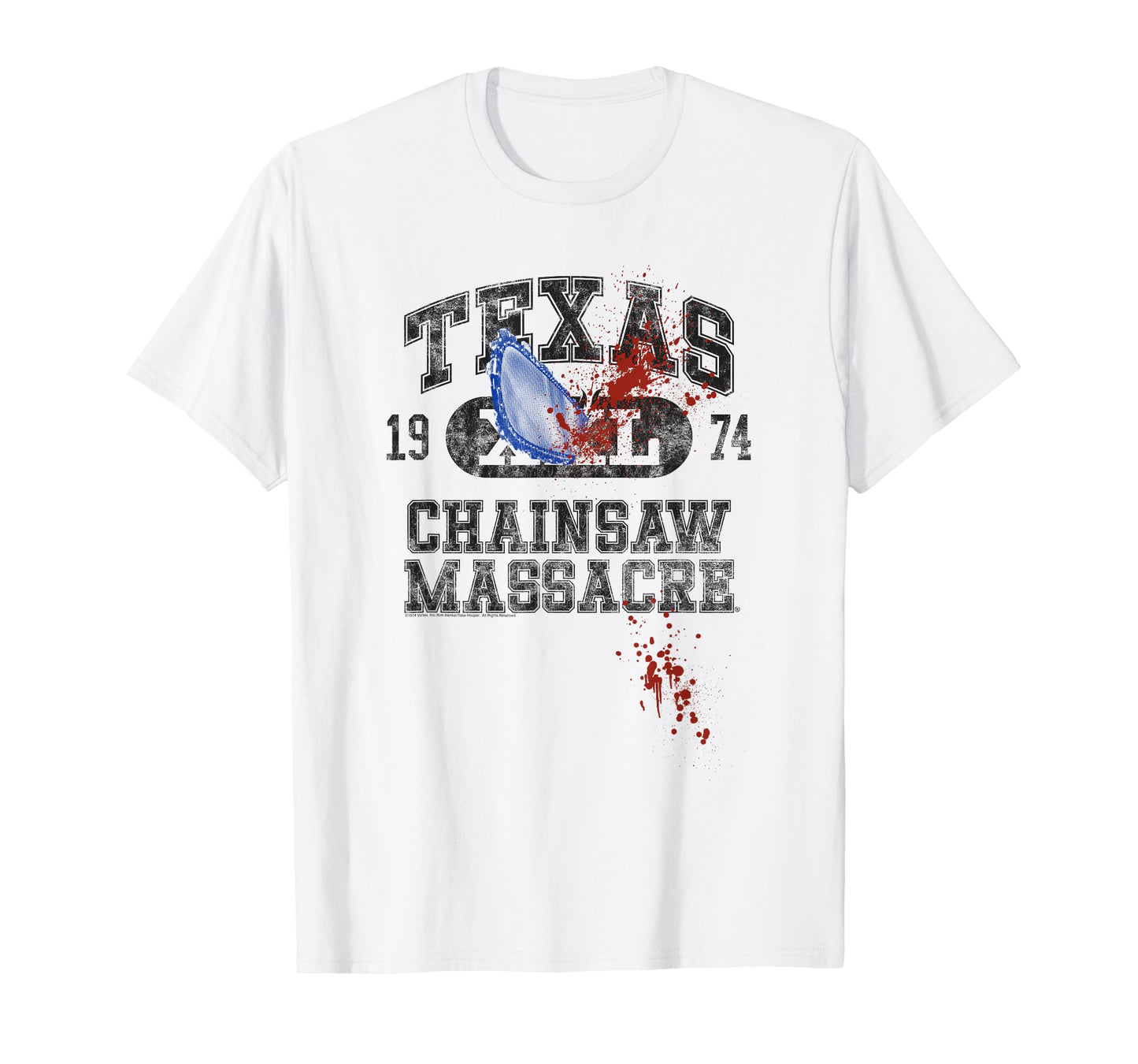 The Texas Chainsaw Massacre Athletic Logo with Chainsaw T-Shirt