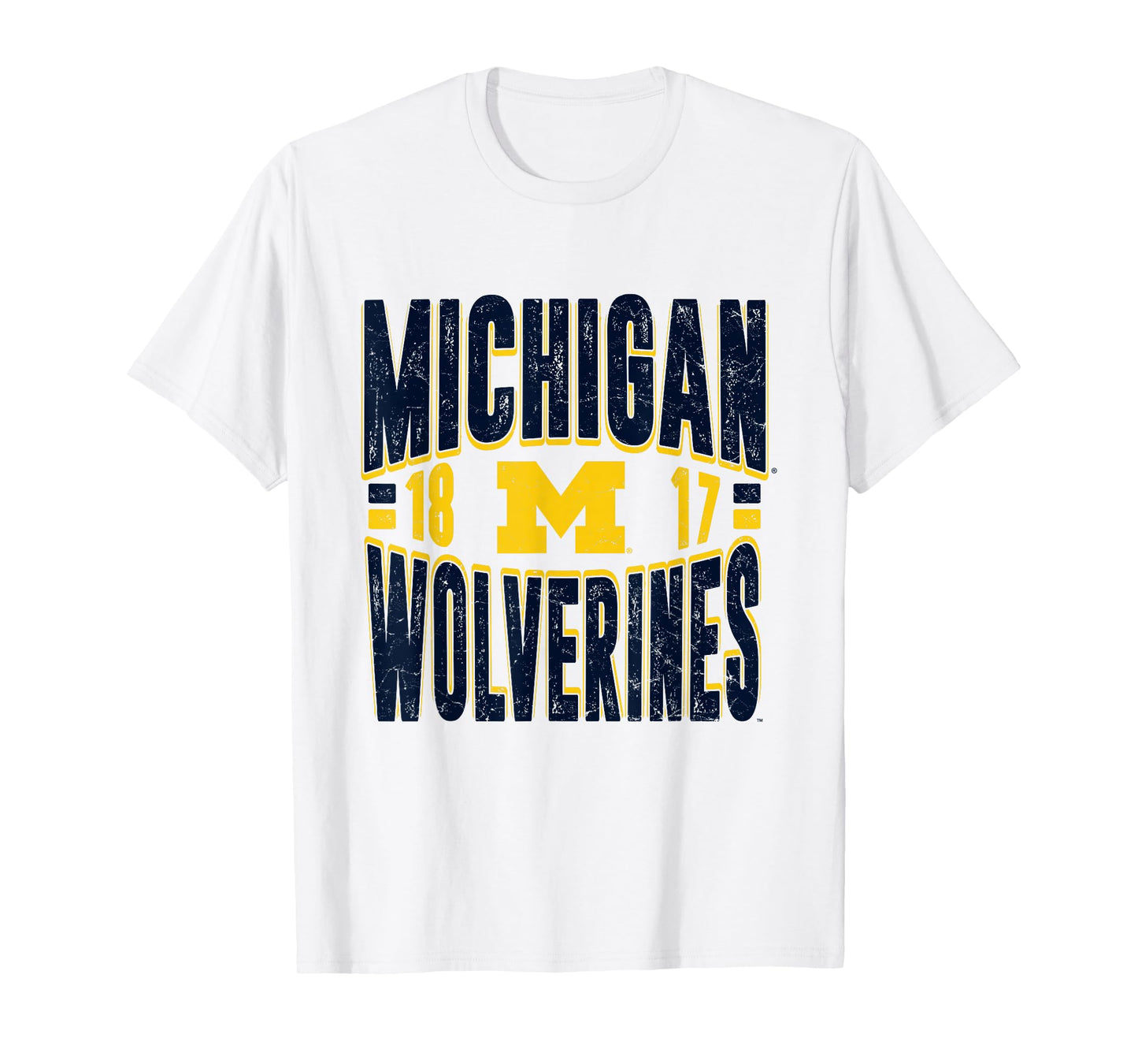 Michigan Wolverines Vintage 90's Retro White T-Shirt