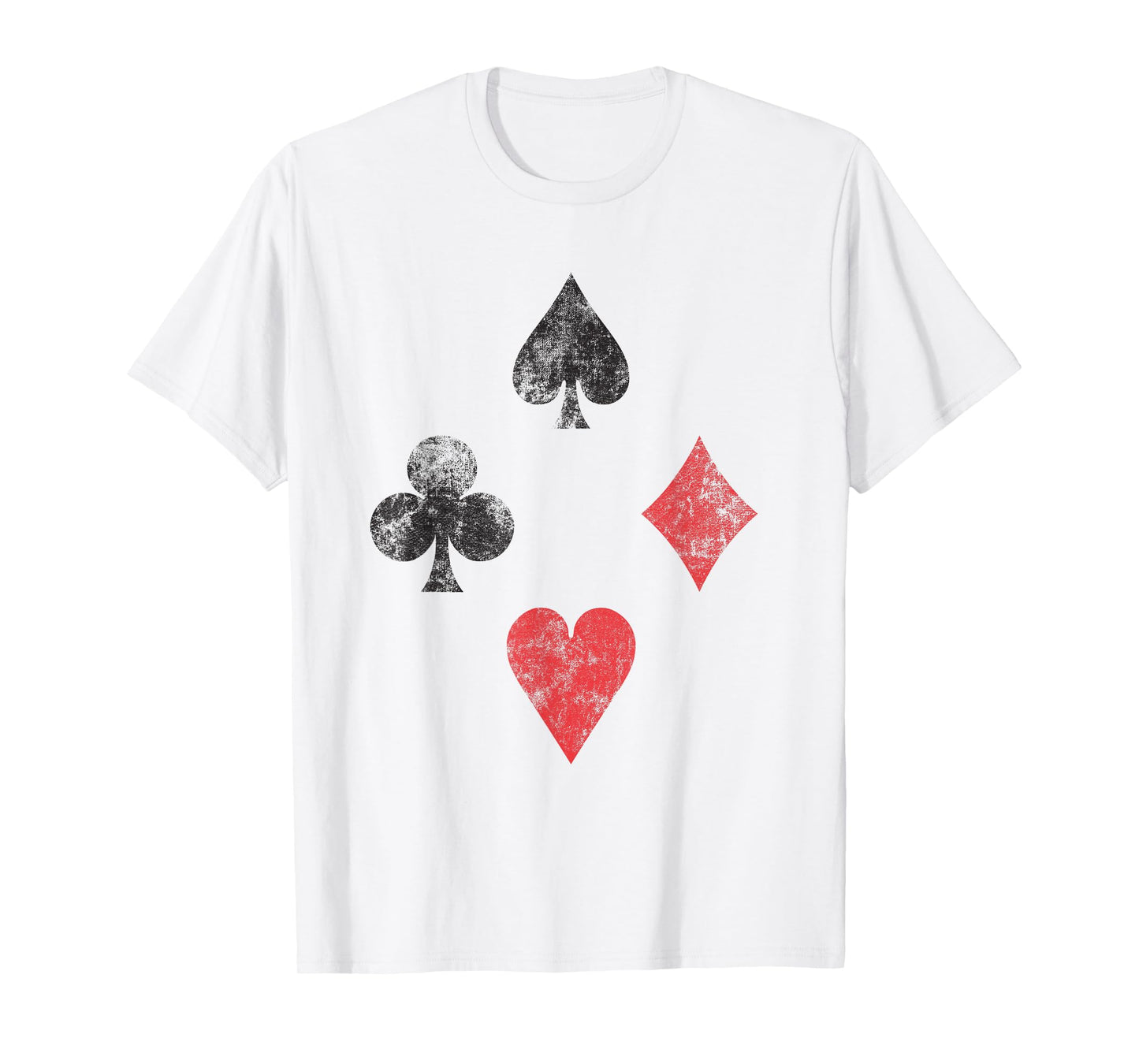 Vintage Playing Card Suits, Spades, Hearts, Diamonds, Clubs T-Shirt