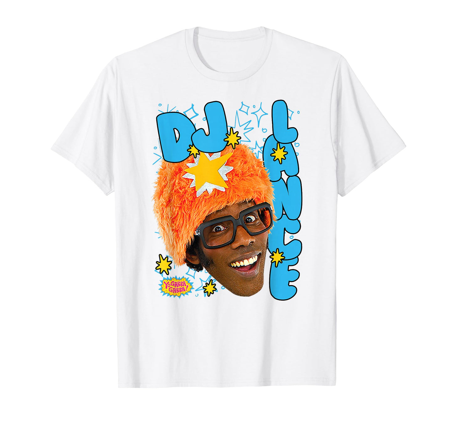 Yo Gabba Gabba! DJ Lance Photo Bubble Letters TV Show T-Shirt
