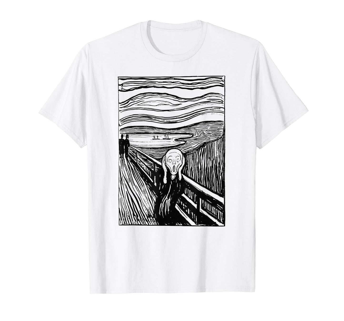 The Scream Famous Art by Munch Artist Painting Vintage T-Shirt