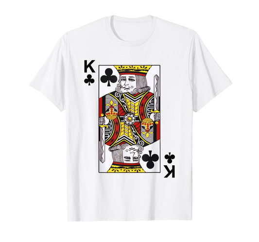 King of Clubs Tshirt Blackjack Cards Poker 21 K Tee shirt T-Shirt