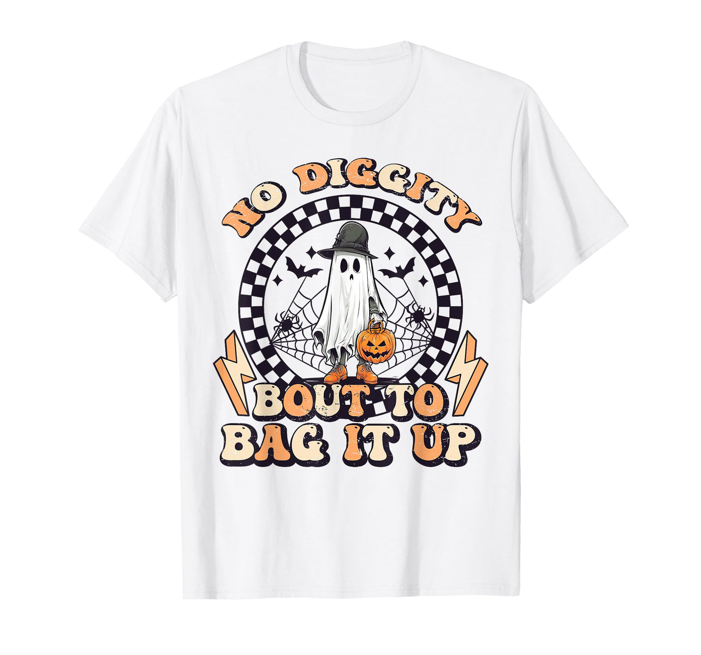 No Diggity Bout To Bag It Up Ghost Halloween T-Shirt