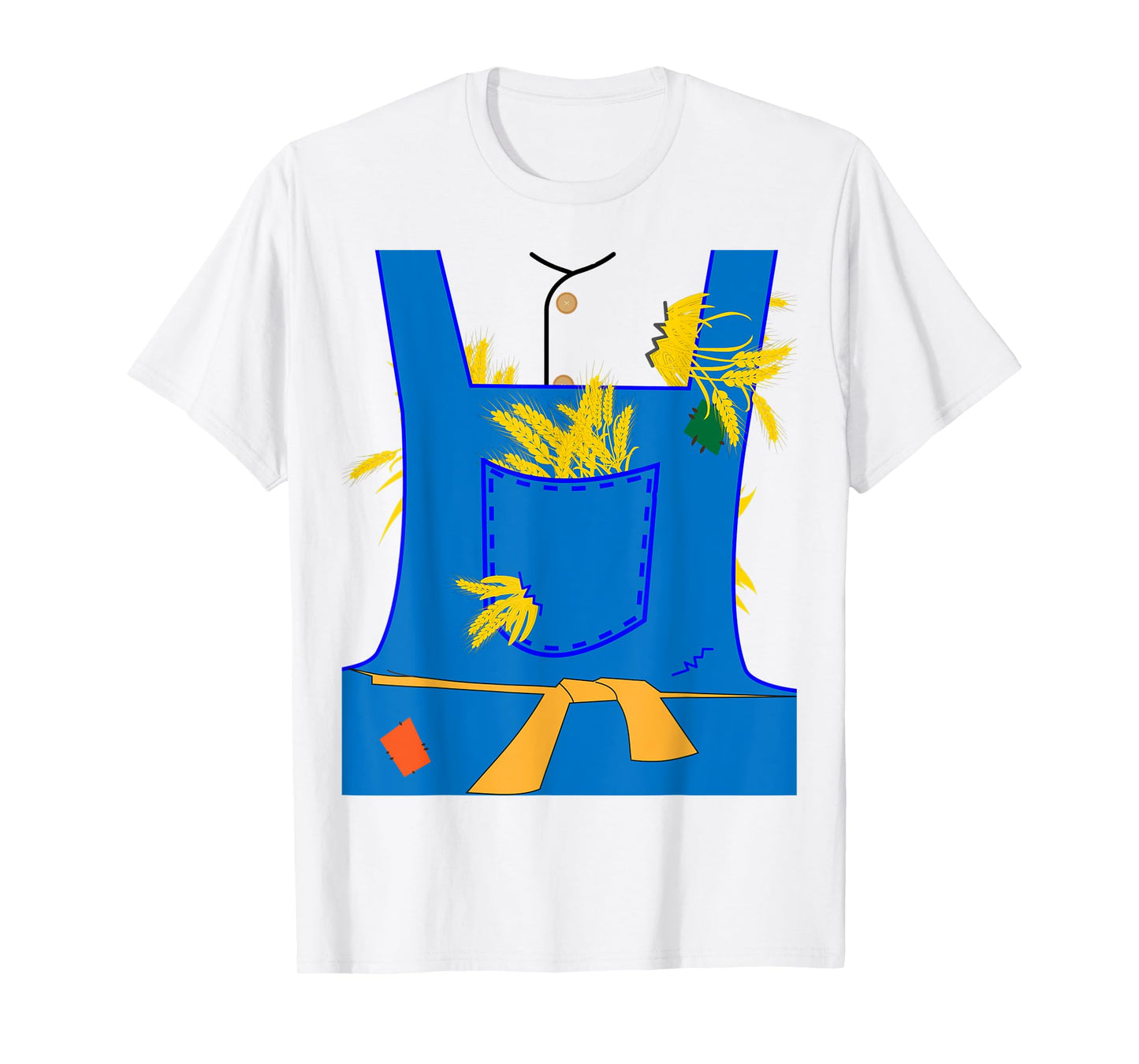 The Wonderful Wizard of Oz Scarecrow Lazy Halloween Costume T-Shirt
