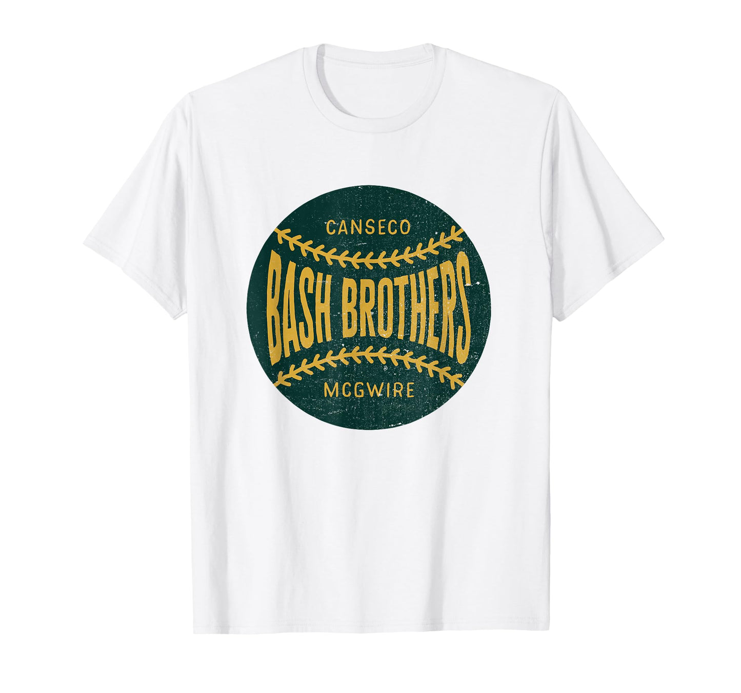 Distressed vintage-look Bash Brothers t-shirt | Baseball T-Shirt