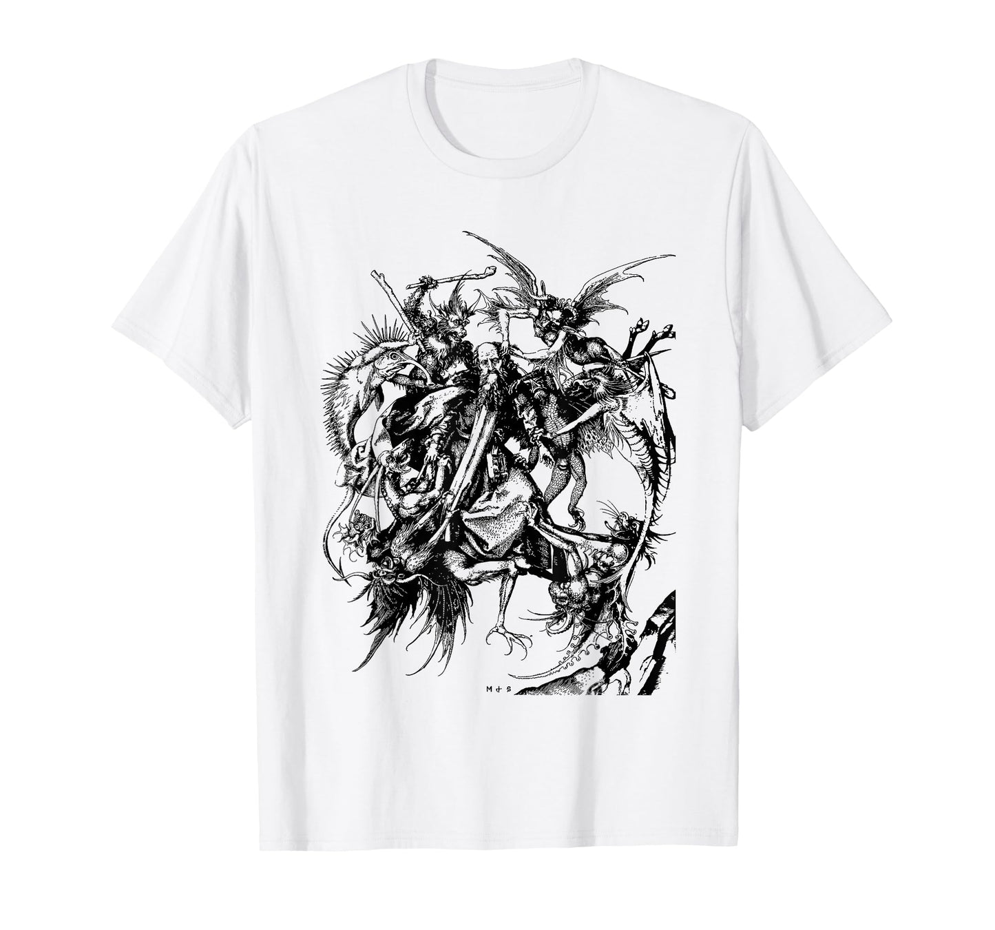 THE TEMPTATION of ST. ANTHONY - Medieval Monster Art Shirt T-Shirt