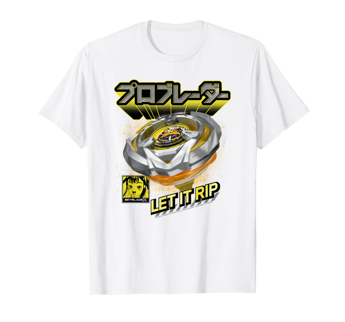 Beyblade X Pro Blader Multi Let It Rip T-Shirt