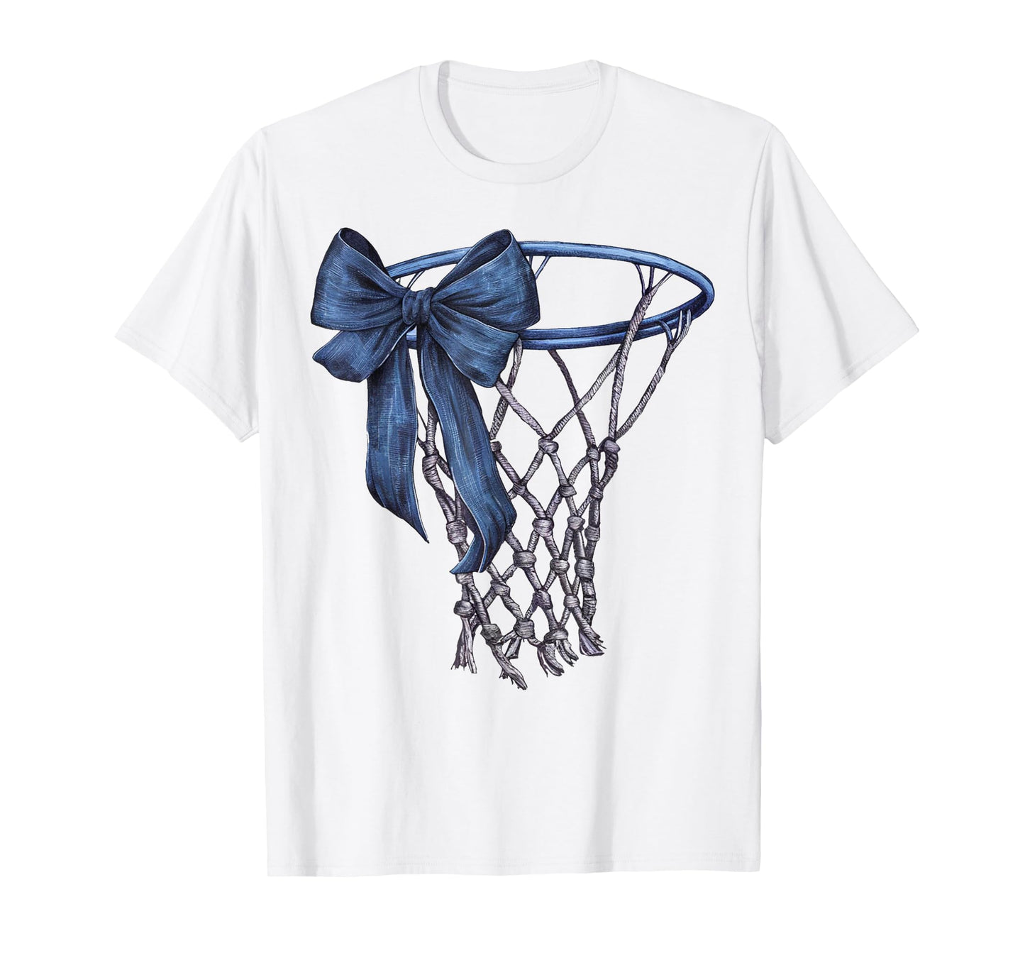Coquette Basketball Game Day Mama Bow Vintage T-Shirt
