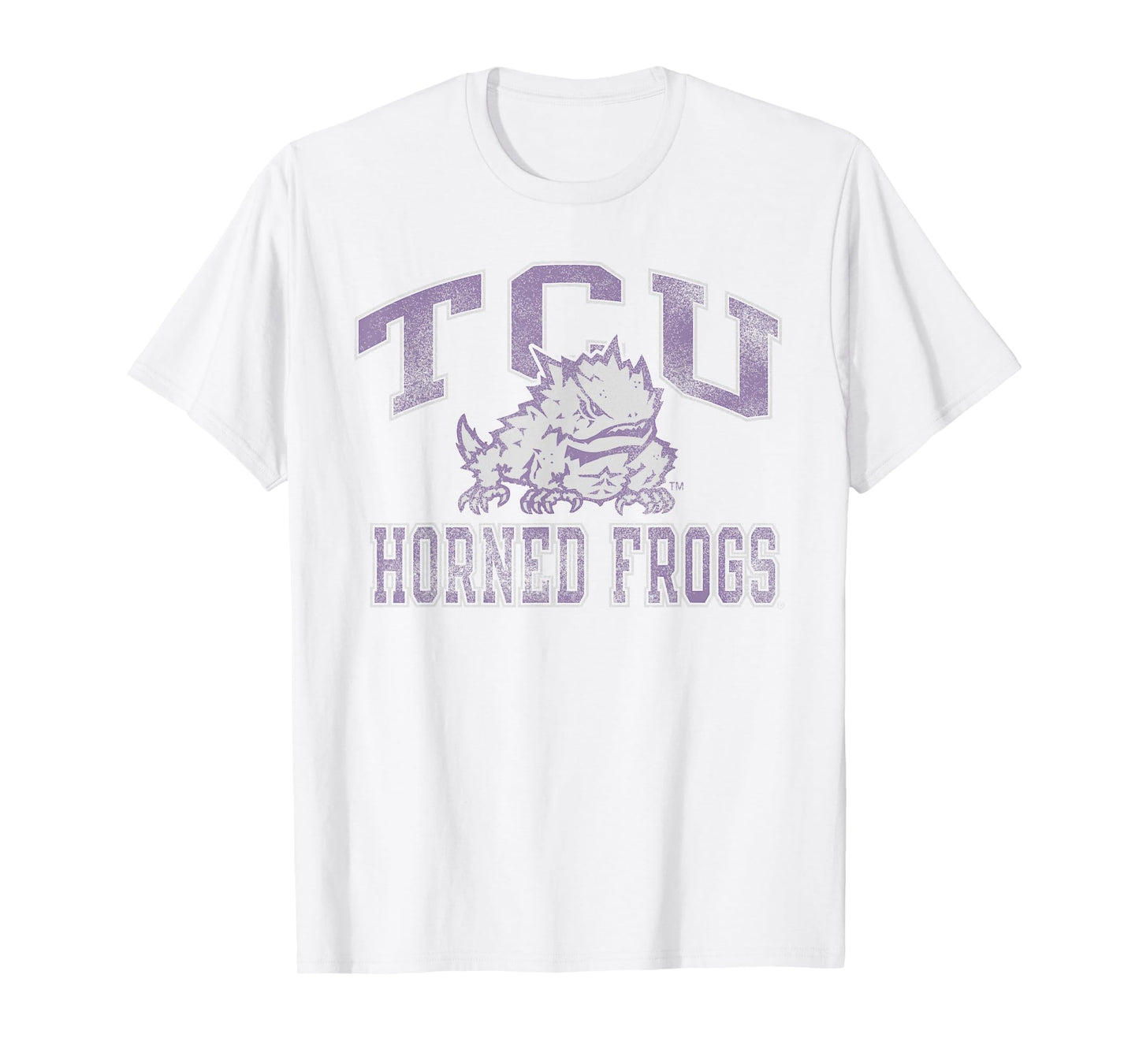 TCU Horned Frogs Vintage Worn Gray Officially Licensed T-Shirt