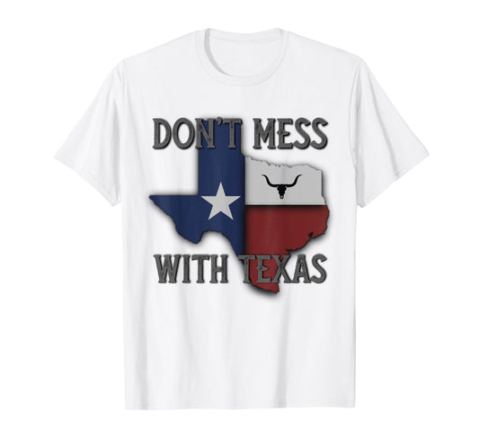 Don't Mess With Vintage Texas Longhorn Lone Star State Pride T-Shirt