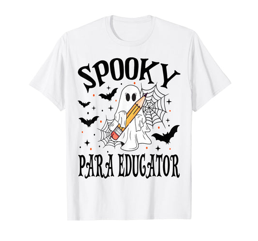 Spooky para Educator Halloween School T-Shirt