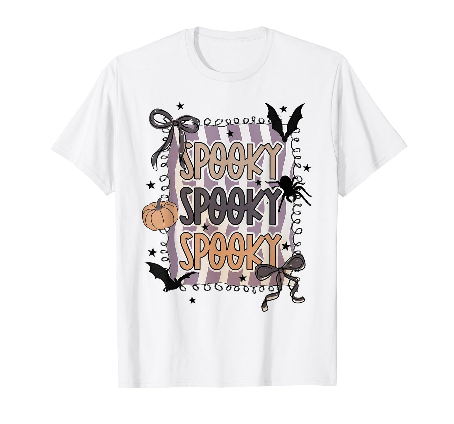 Spooky Season Cute Coquette Bow Halloween Costume T-Shirt