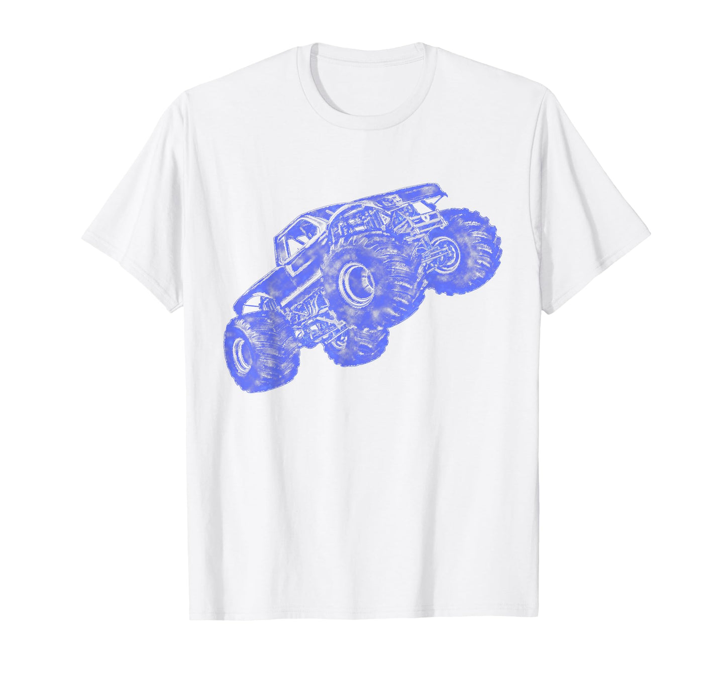 Monster Truck Ink Style Design Monster Truck T-Shirt
