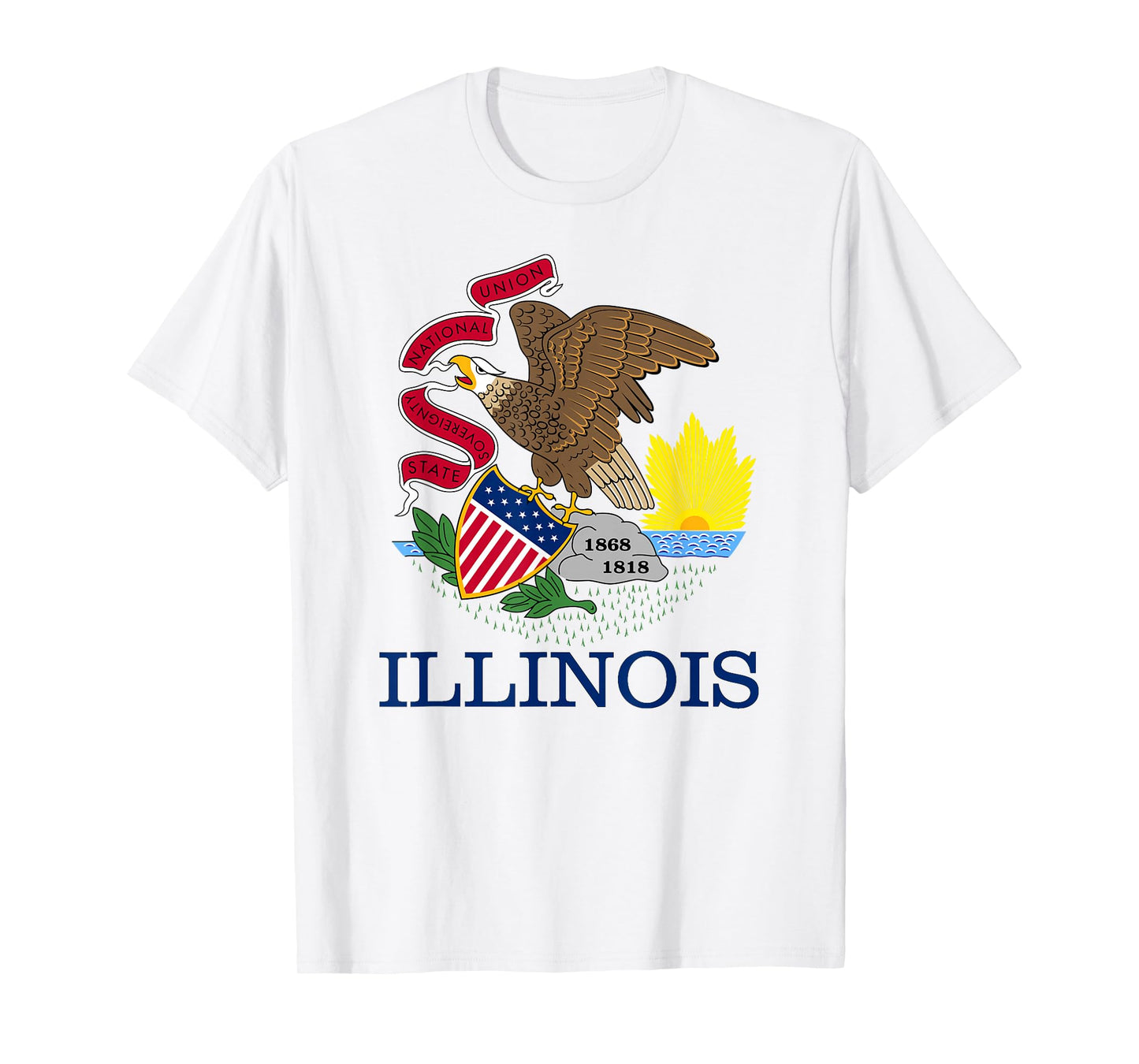 State Flag Illinois of the Prairie State T-Shirt