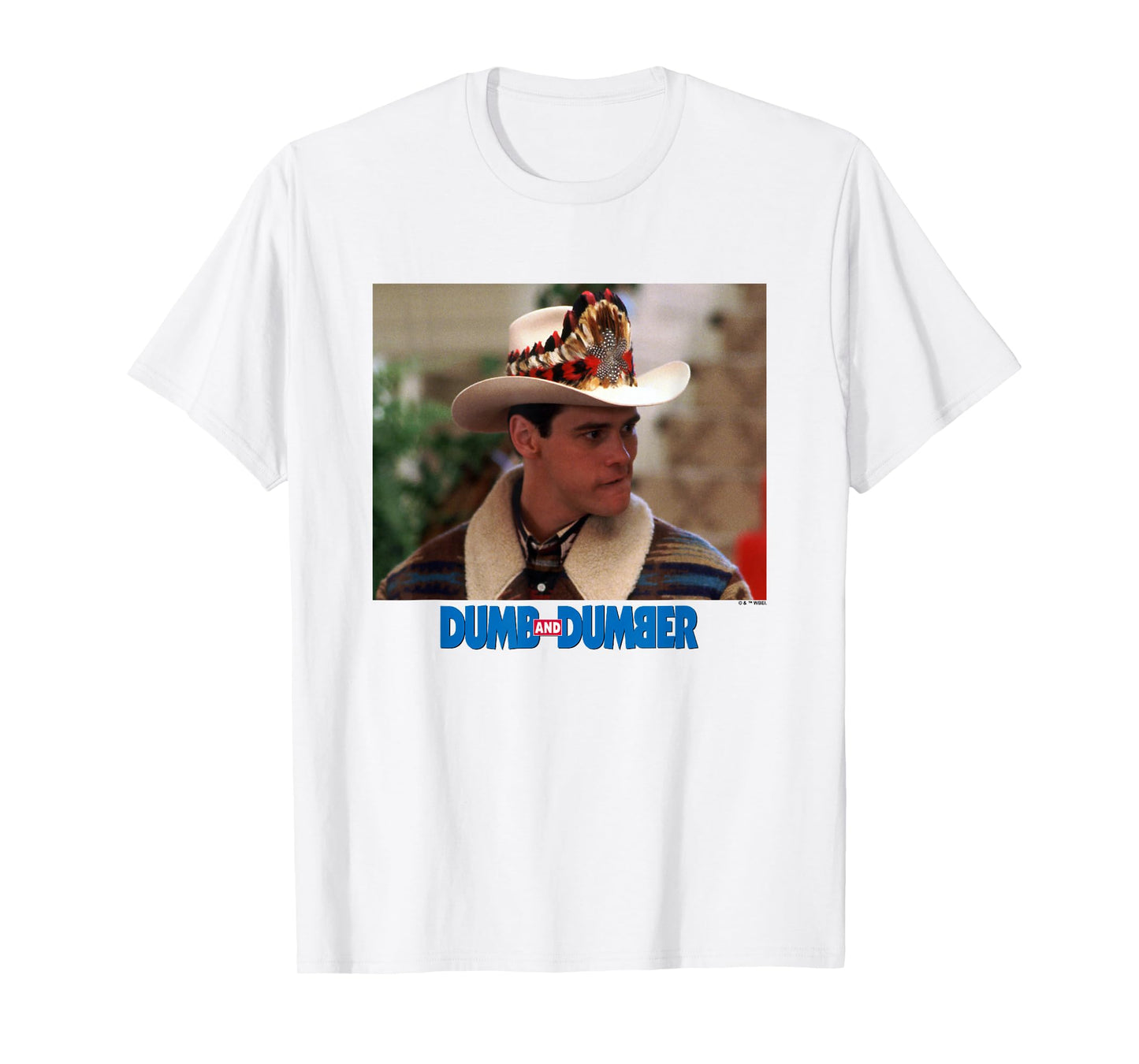 Dumb and Dumber Lloyd Christmas Dressed As Cowboy Scene T-Shirt
