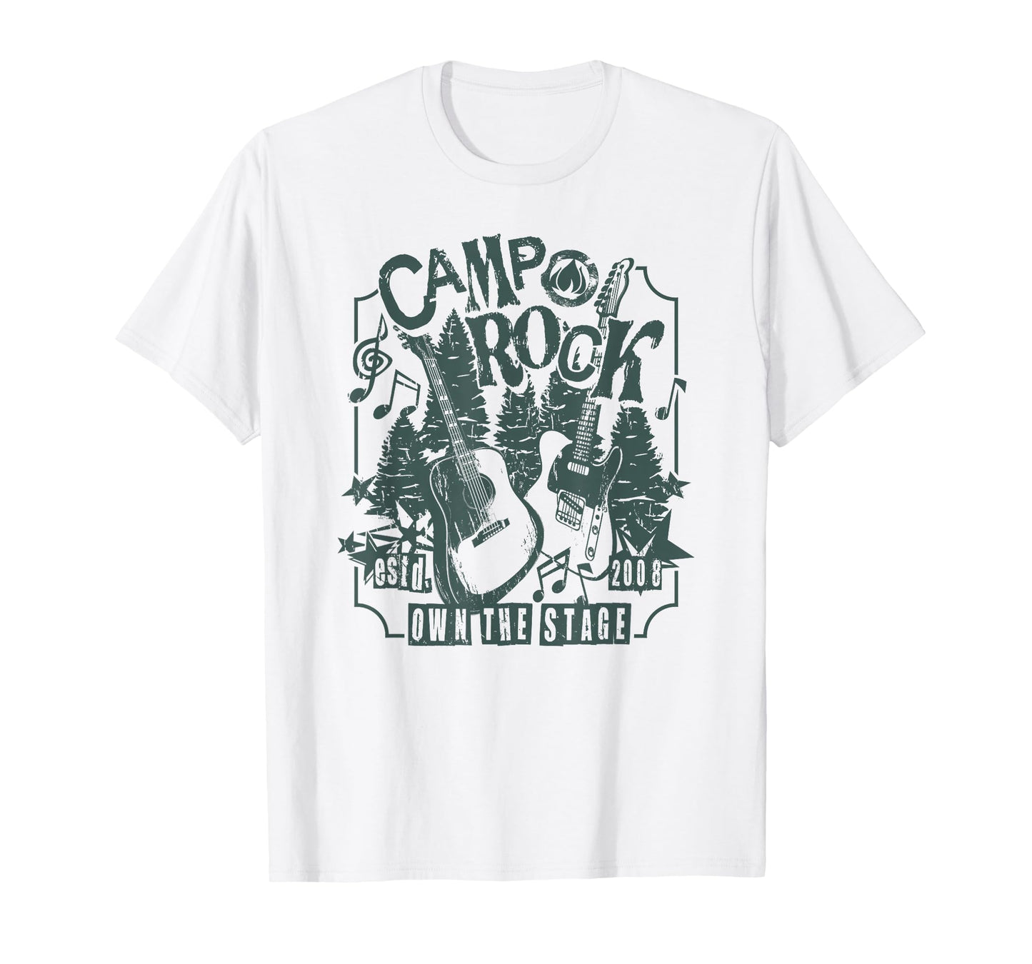 Disney Camp Rock Estd. 2008 Own The Stage Distressed Poster T-Shirt