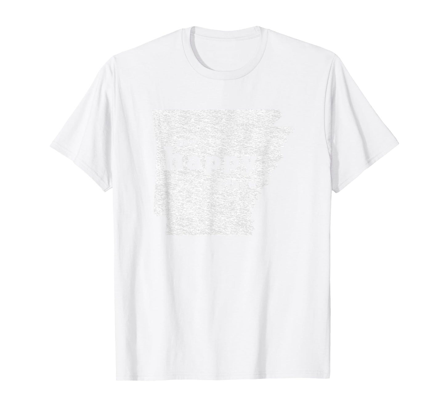 Arkansas T-Shirt Distressed My Happy Place Tee T-Shirt