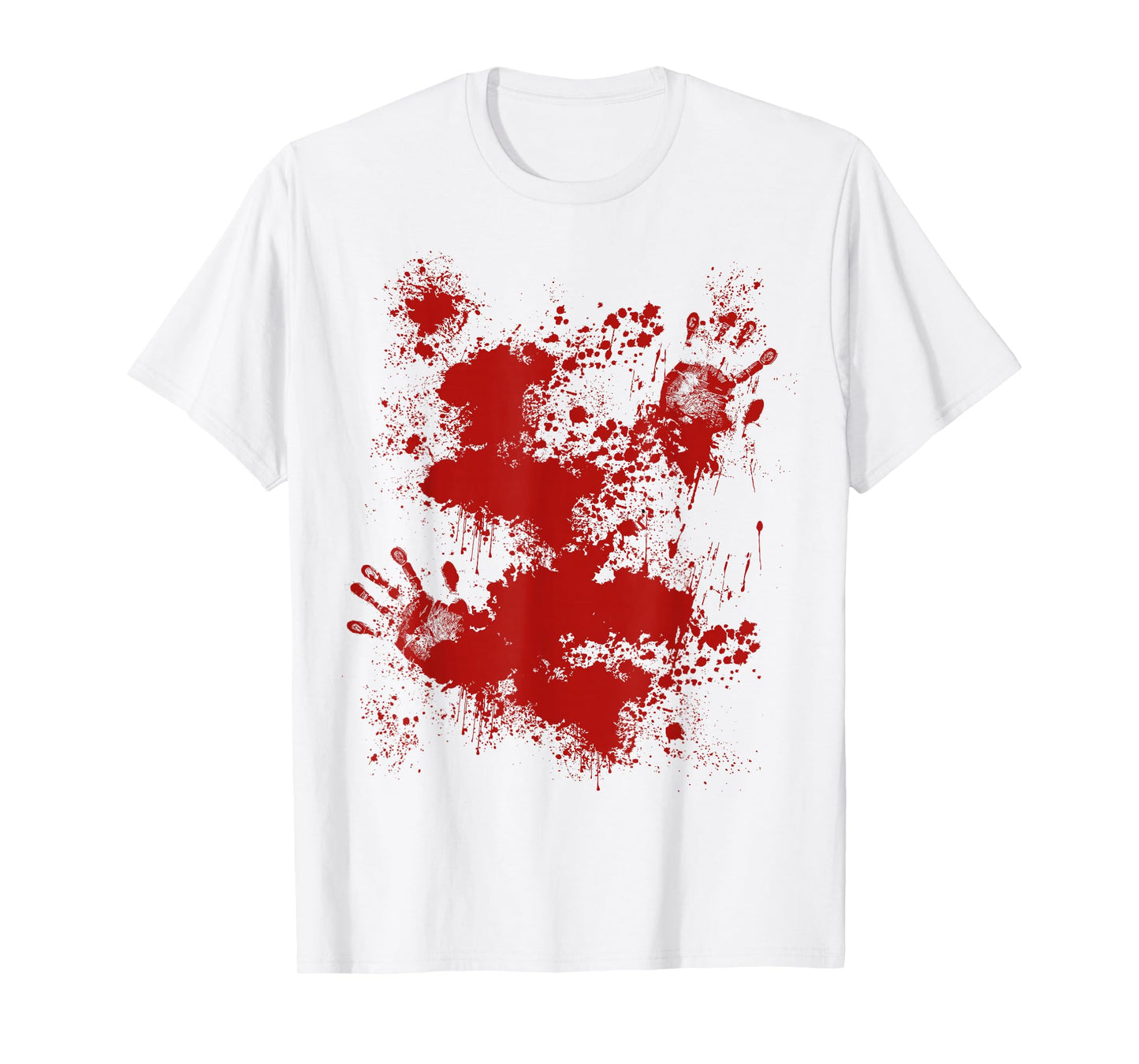 Bloody Wound Halloween Costume, Blood Splatter Injury Zombie T-Shirt