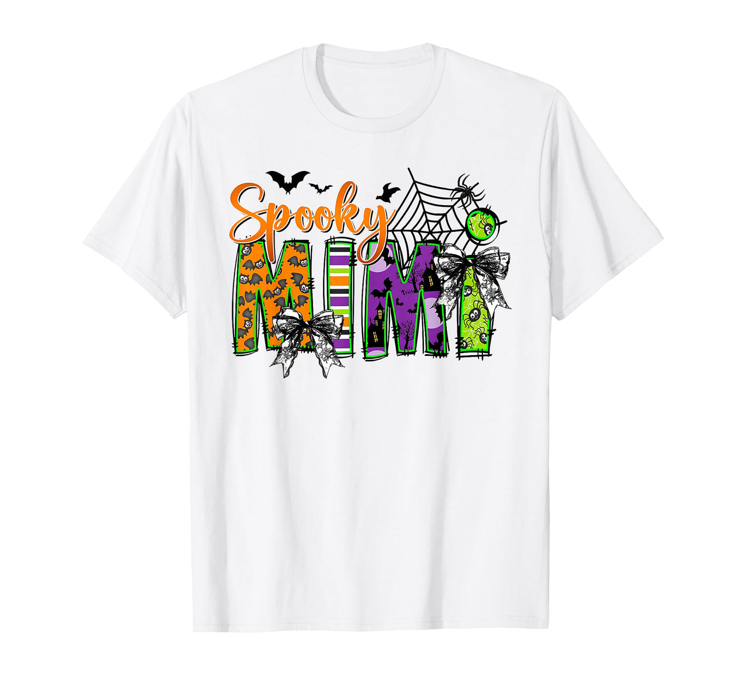 Spooky Mimi Vintage Ghost Halloween Spooky Mom Mother T-Shirt