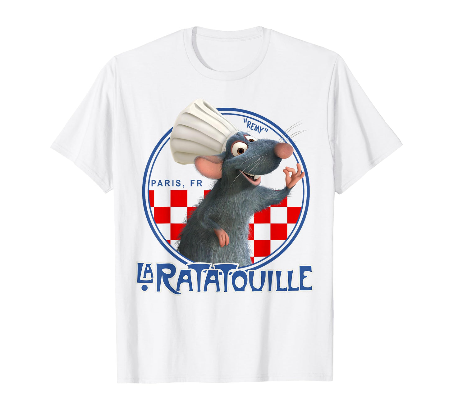 Disney Pixar Ratatouille Remy Chef Hat Portrait Graphic Tee T-Shirt Small