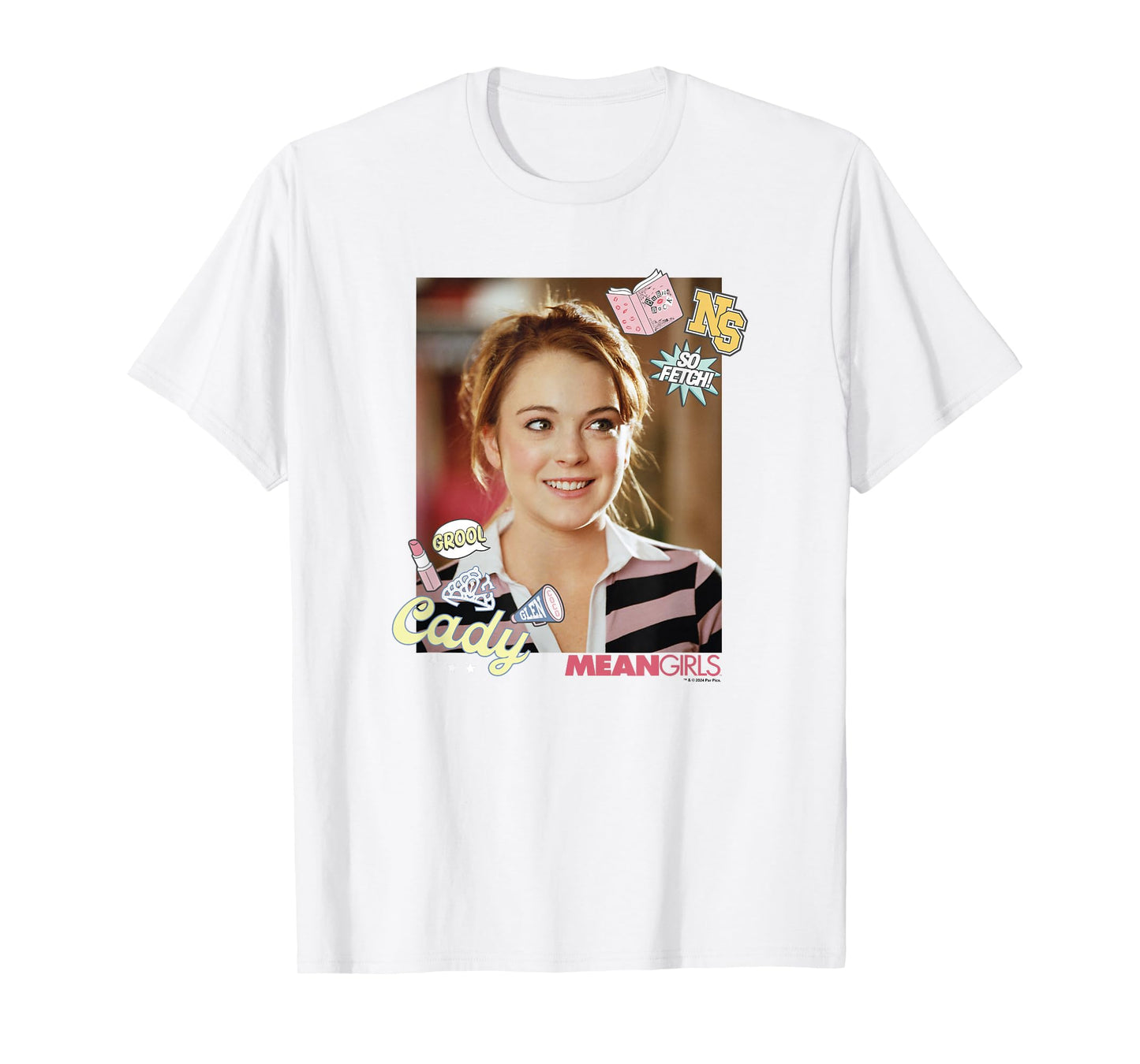 Mean Girls Iconic Cady Heron So Fetch! Big Chest Portrait T-Shirt