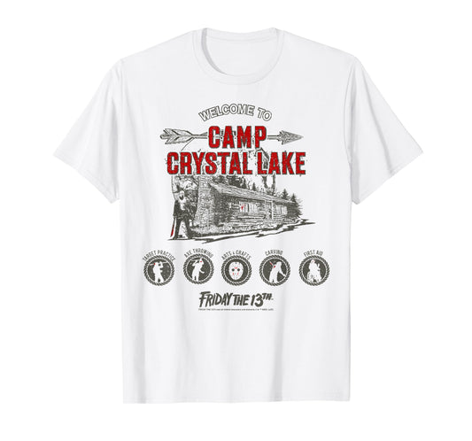 Friday The 13th Camp Crystal Lake Activities T-Shirt Small