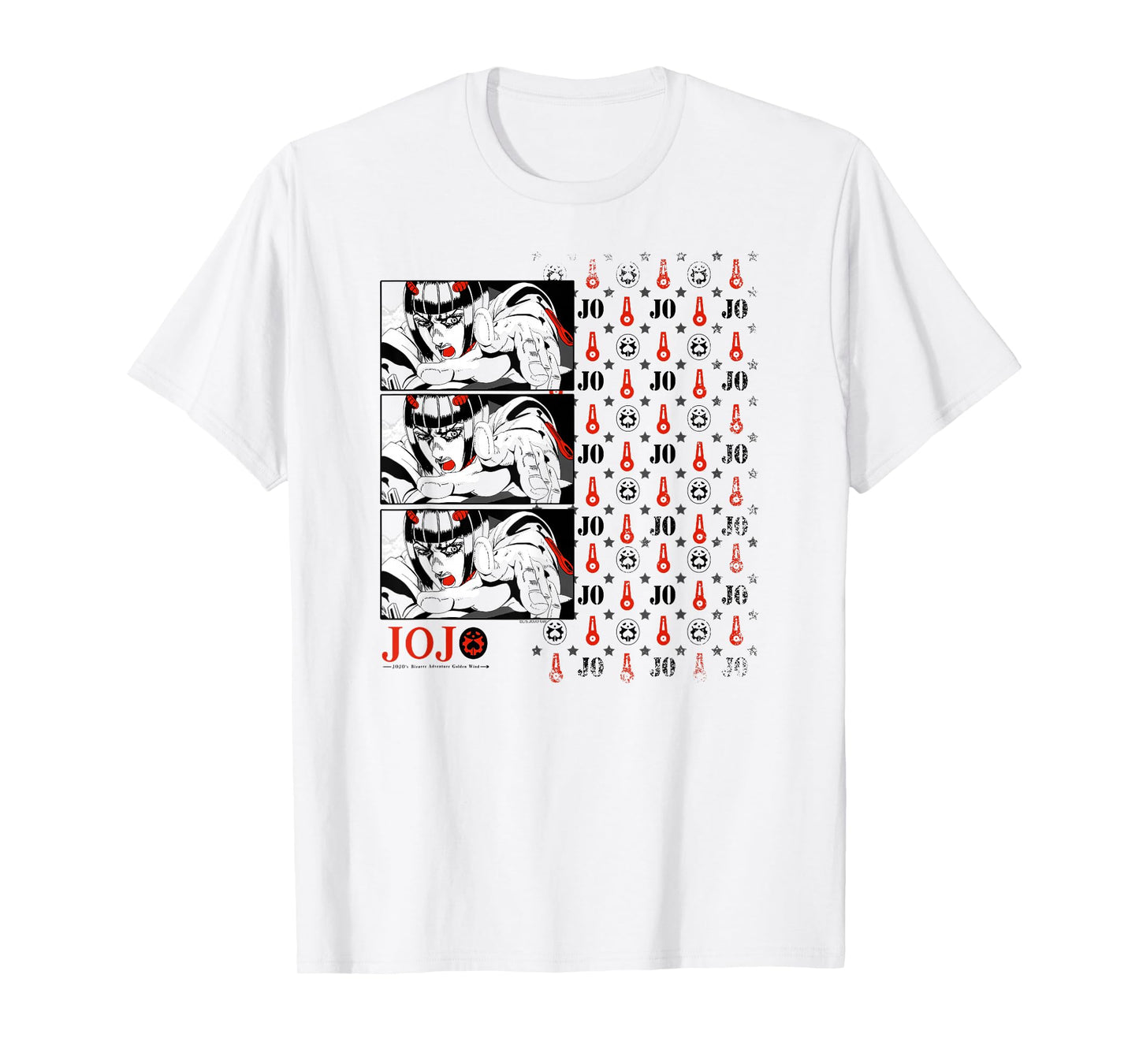 JoJo's Bizarre Adventure Pt 5 Bruno Bucciarati Zippers Anime T-Shirt