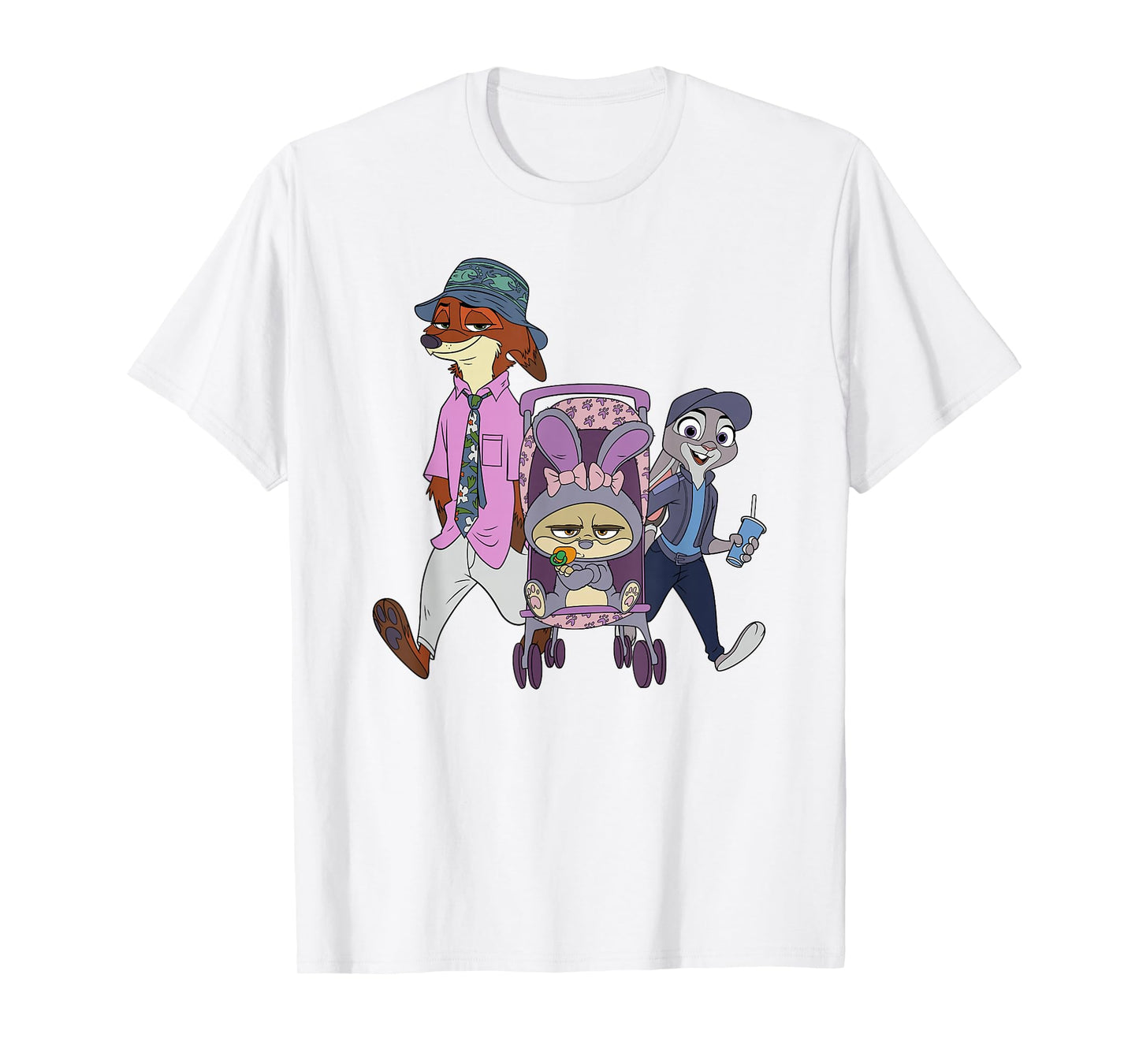 Disney Zootopia 2 Judy Nick & Finnick Happy Family T-Shirt