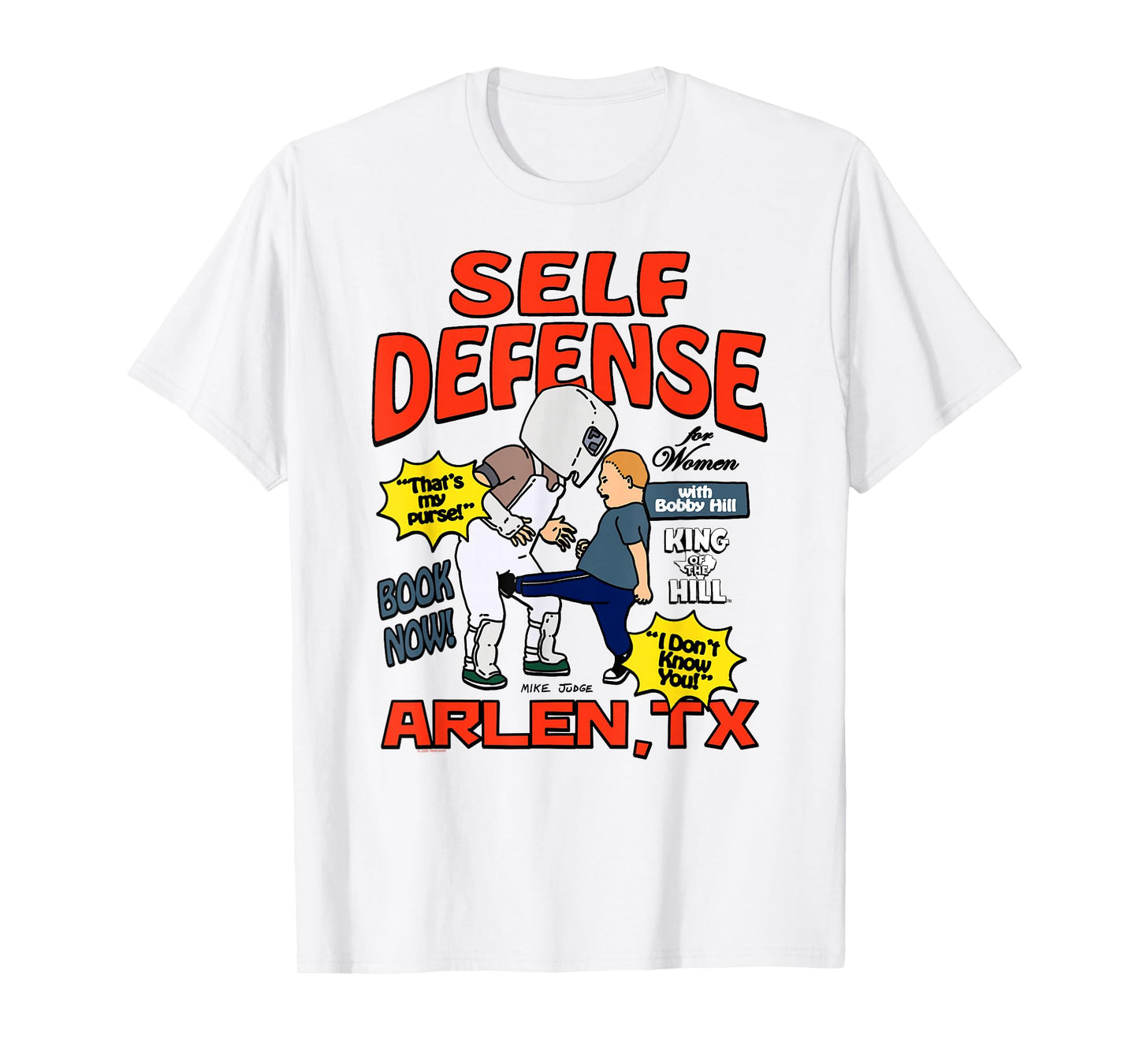 King of The Hill Bobby's Self Defense Class Cartoon T-Shirt