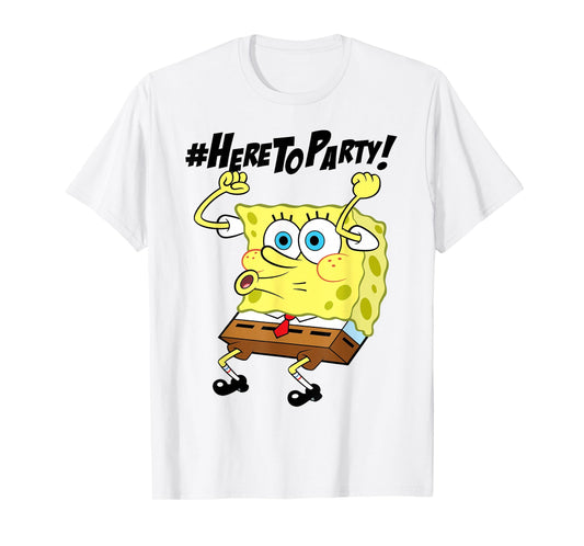 Spongebob Squarepants Here to Party T-Shirt T-Shirt