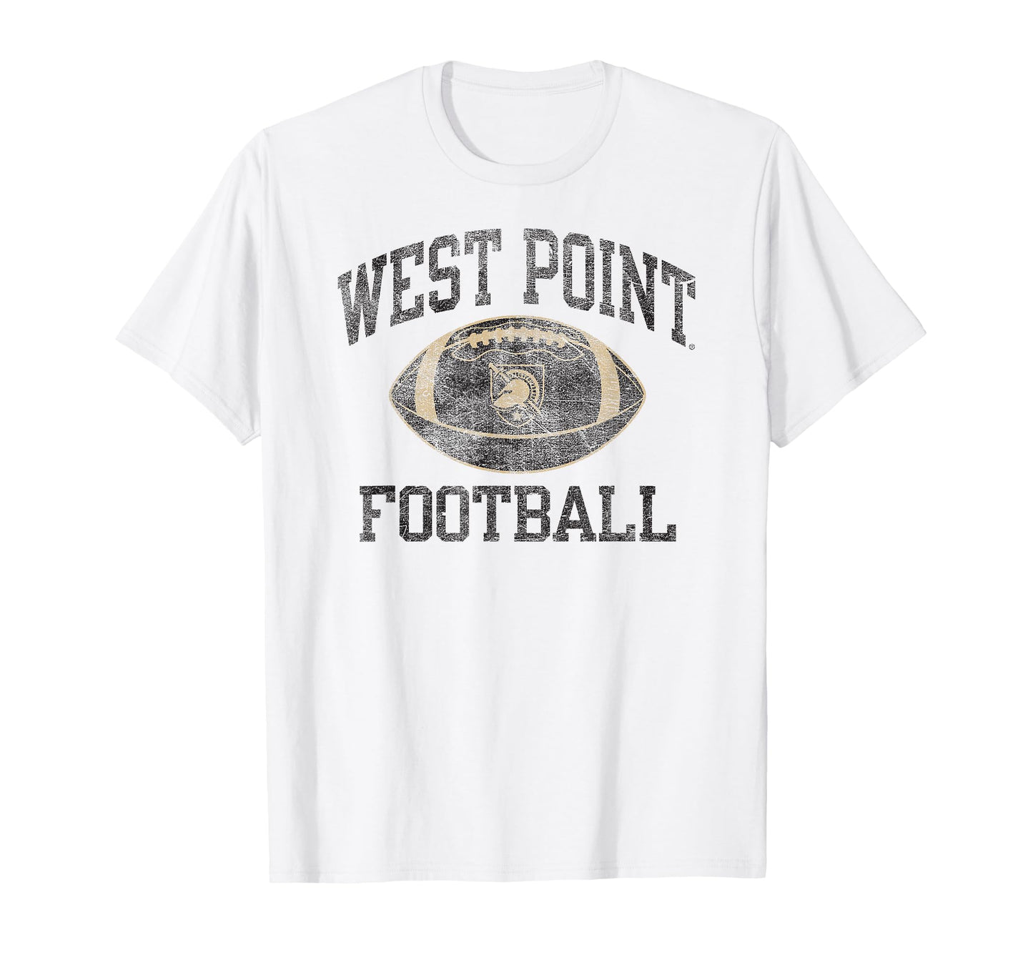 Army Black Knights Football Intensity Vintage White T-Shirt