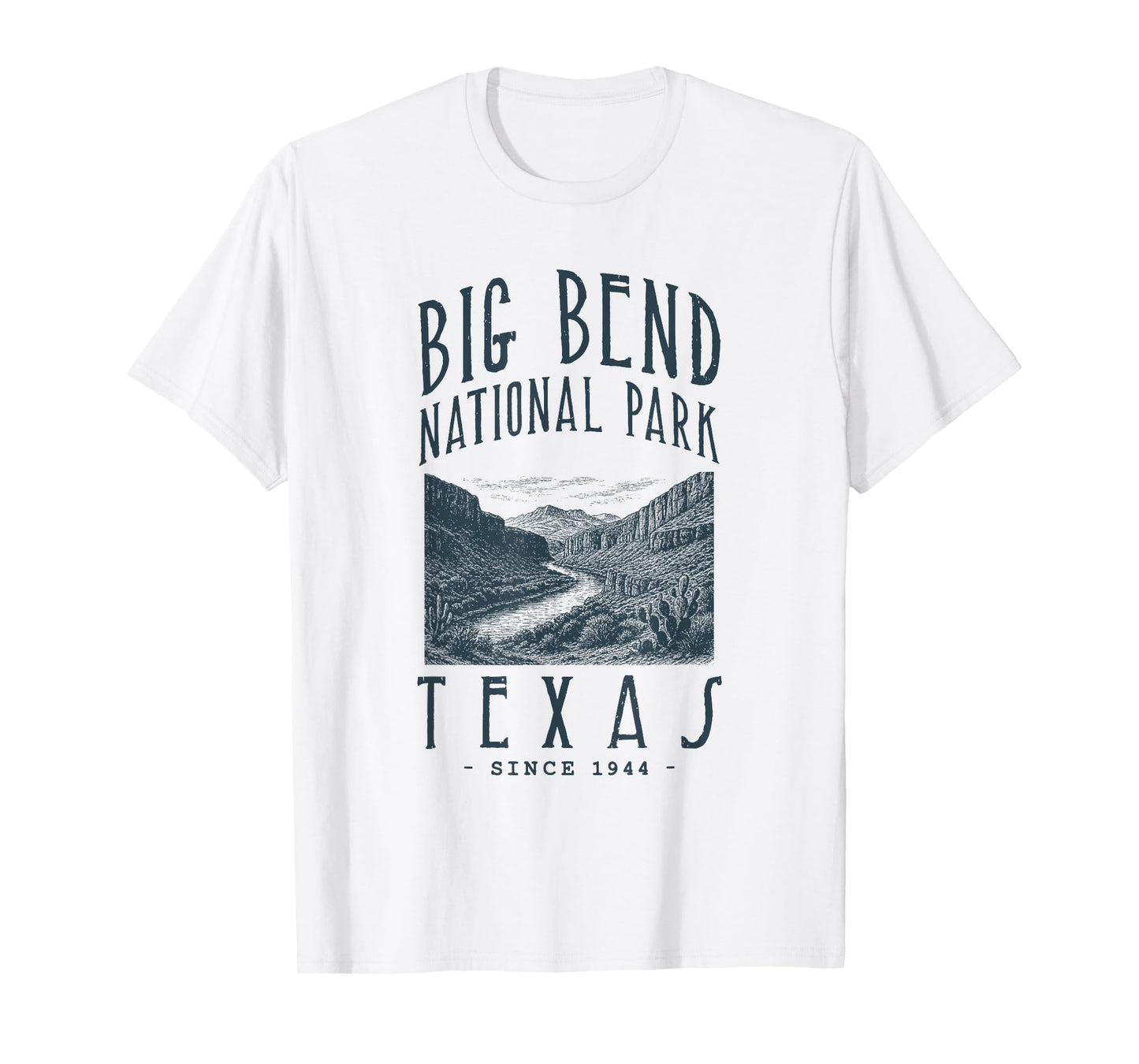BIG BEND NATIONAL PARK, TEXAS. CAMPING, HIKER, VINTAGE T-Shirt