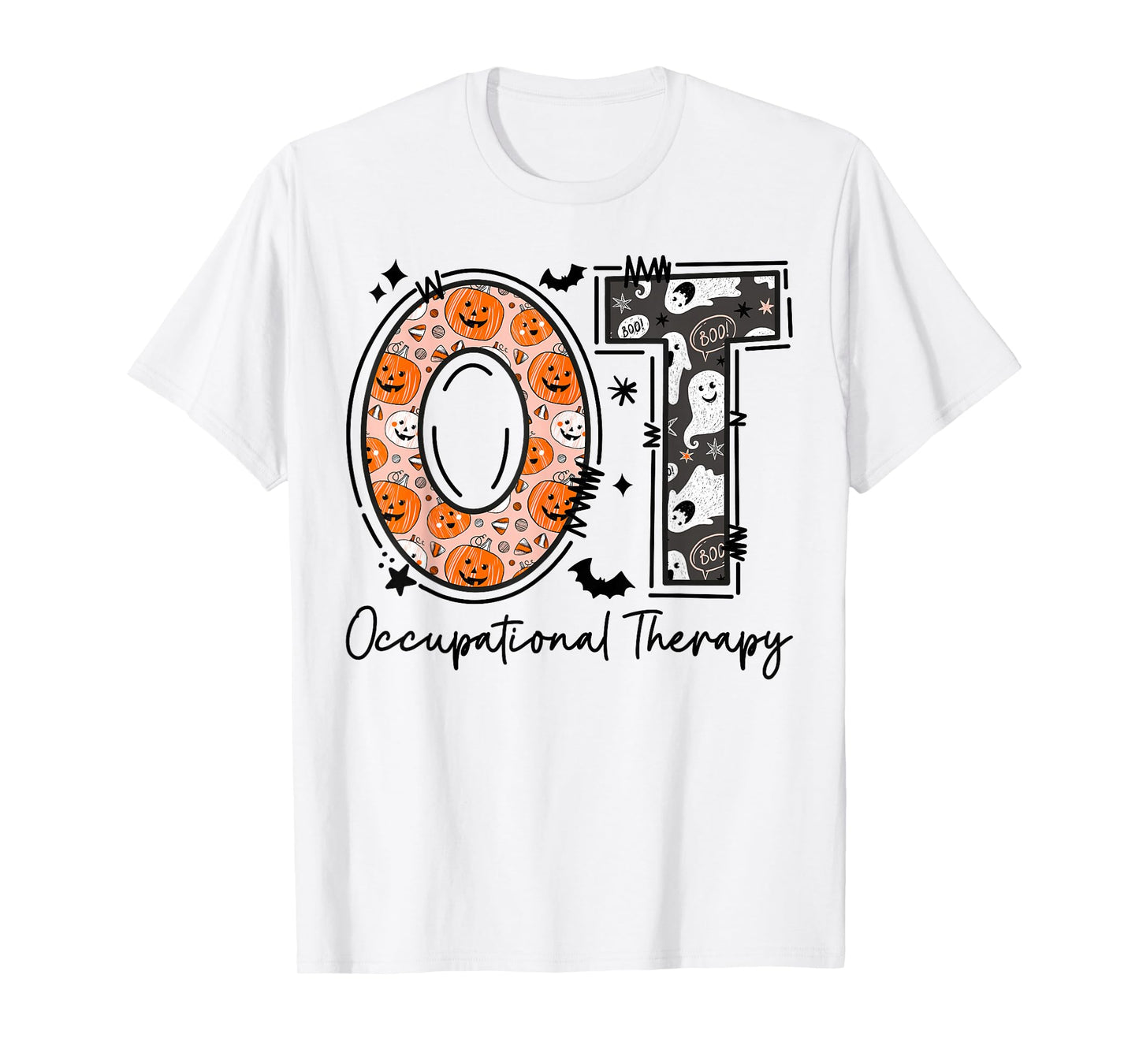OT Occupational Therapy Therapist Halloween OTA Spooky T-Shirt