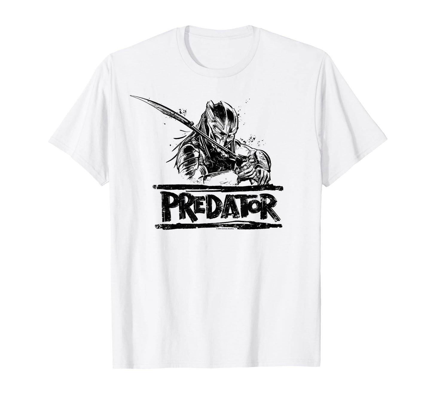 Predator: Badlands Warrior Wielding His Sword Silhouette T-Shirt