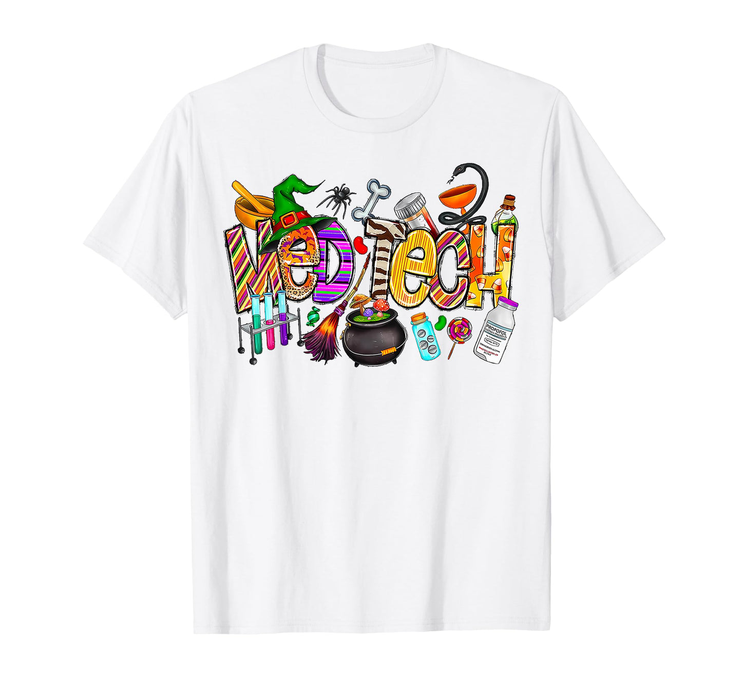 Med Tech Wiccan Witches Halloween Spooky Season Costume T-Shirt