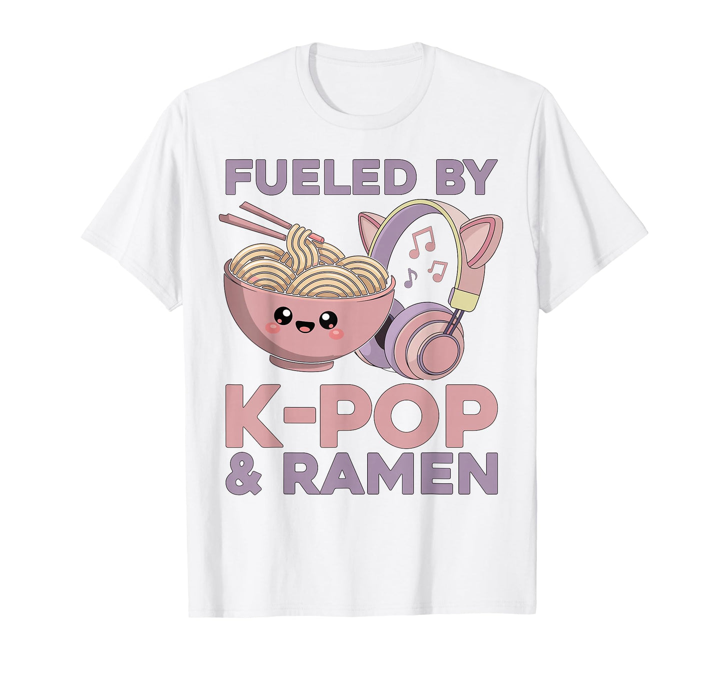 Ramen Kpop Fueled by K-Pop & Ramen K Pop T-Shirt