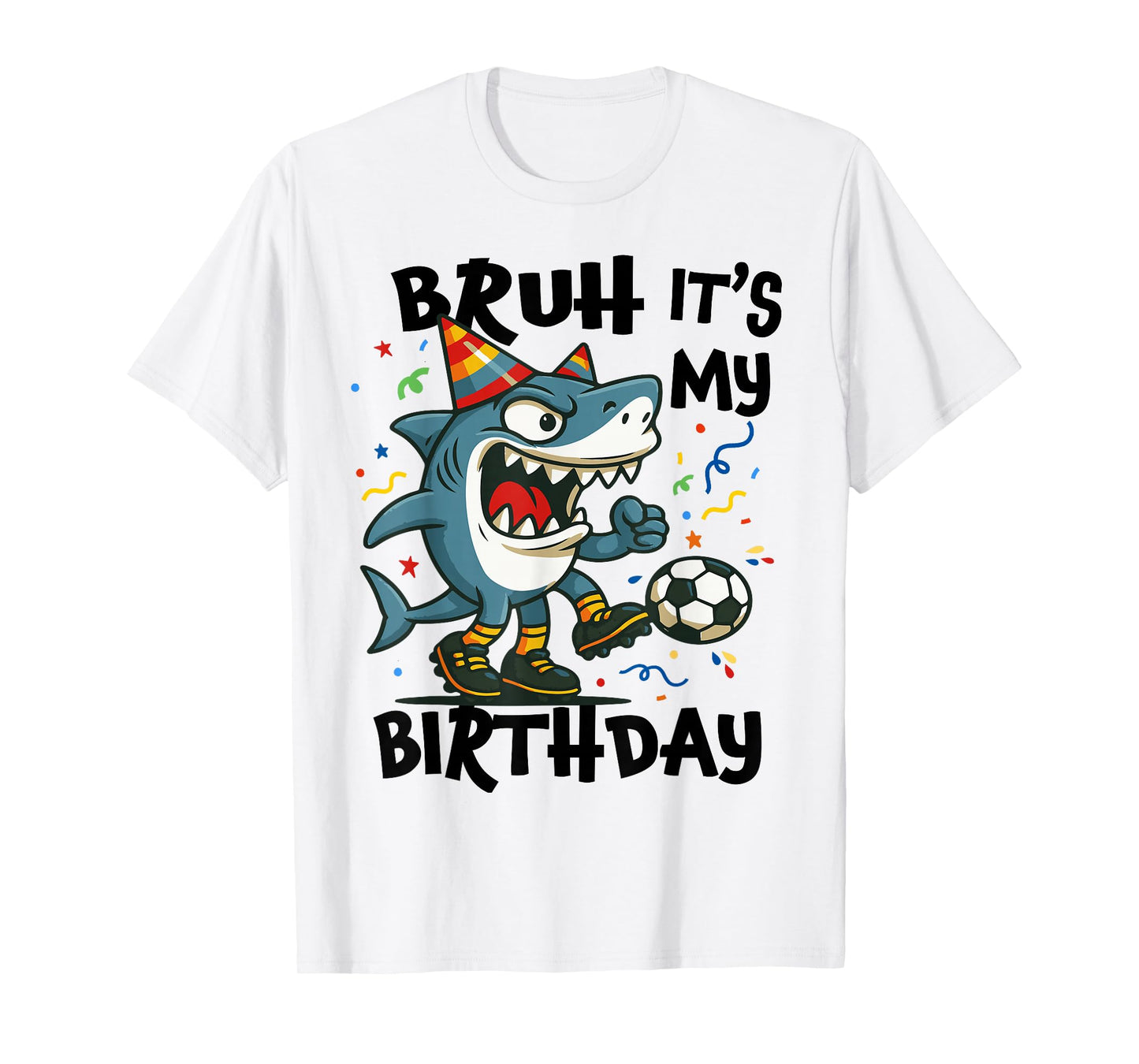 Tralalero Tralala Italian Brainrot Soccer Player Birthday T-Shirt