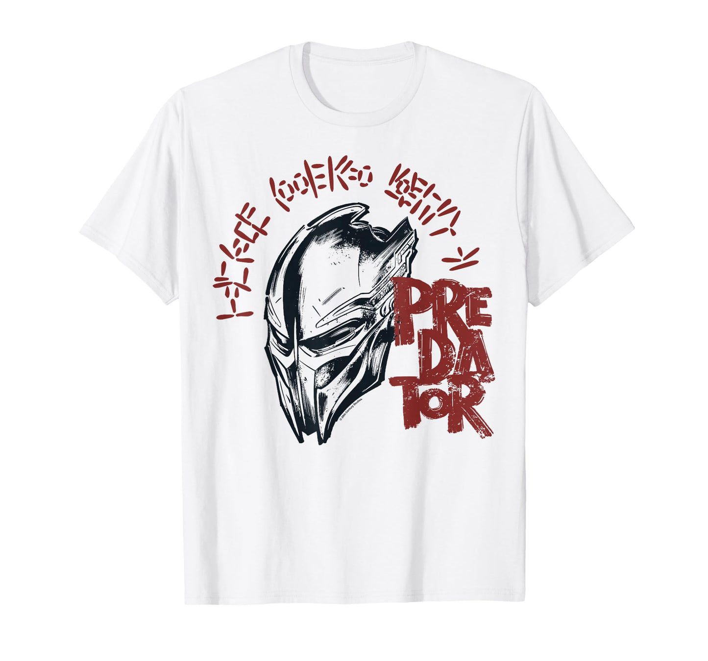 Predator: Badlands Warrior Helmet Distressed Poster T-Shirt