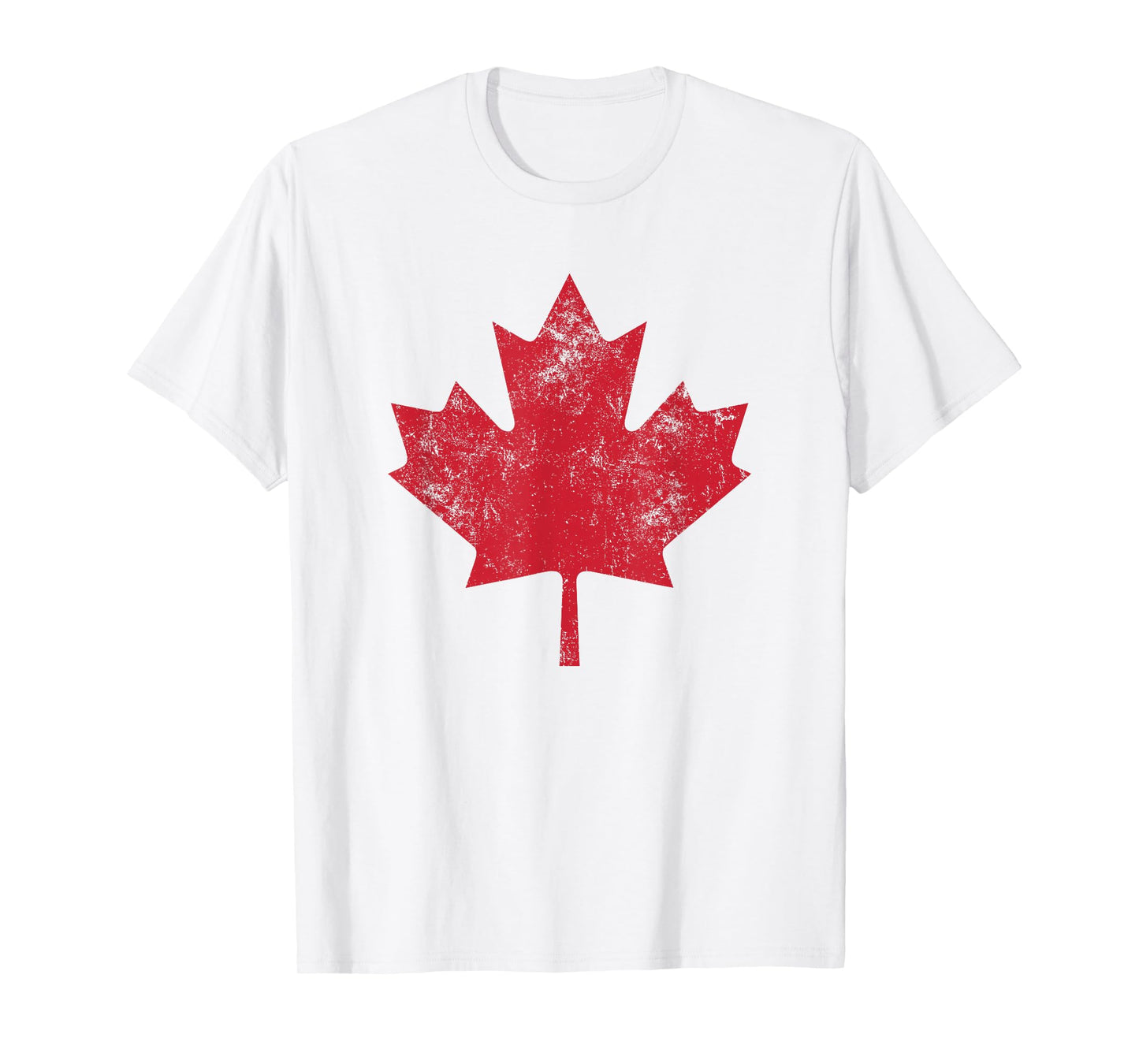Canada Shirt Women Men Distressed Red Maple Leaf Canada Day T-Shirt