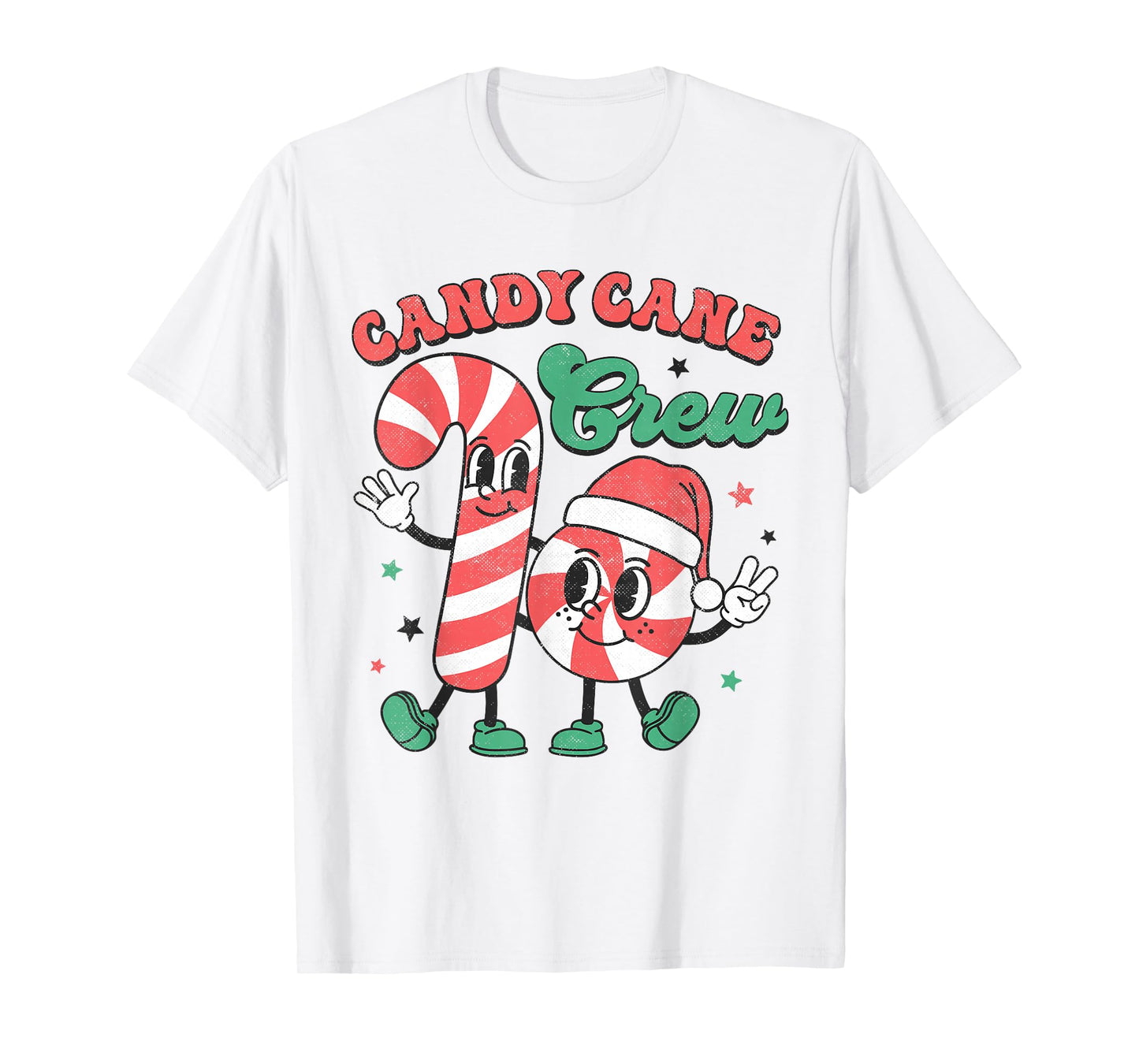 Candy Cane Crew Christmas Xmas Love Candy Boys Girls Kids T-Shirt