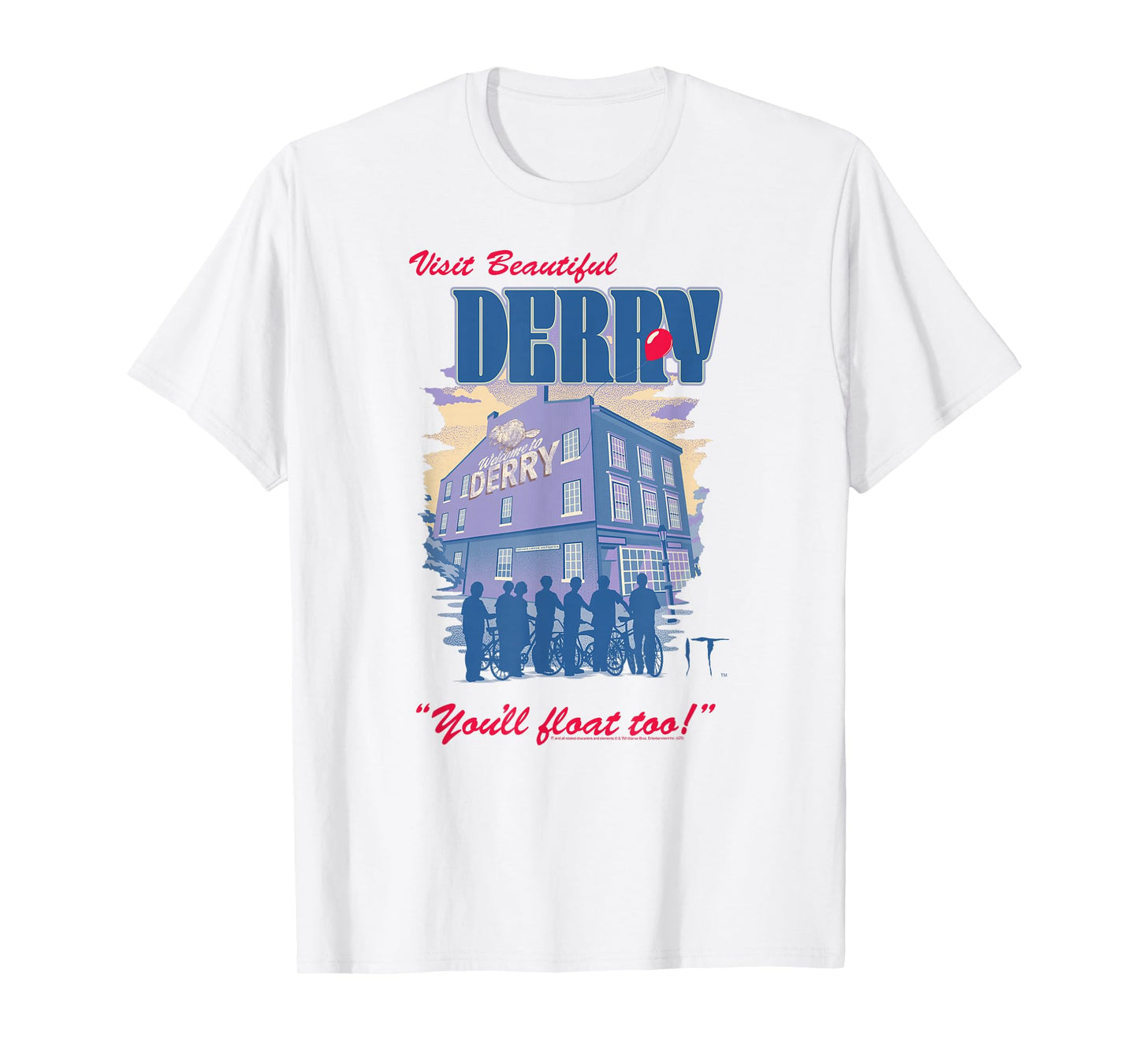 IT Visit Beautiful Derry Travel Souvenir Horror Movie T-Shirt