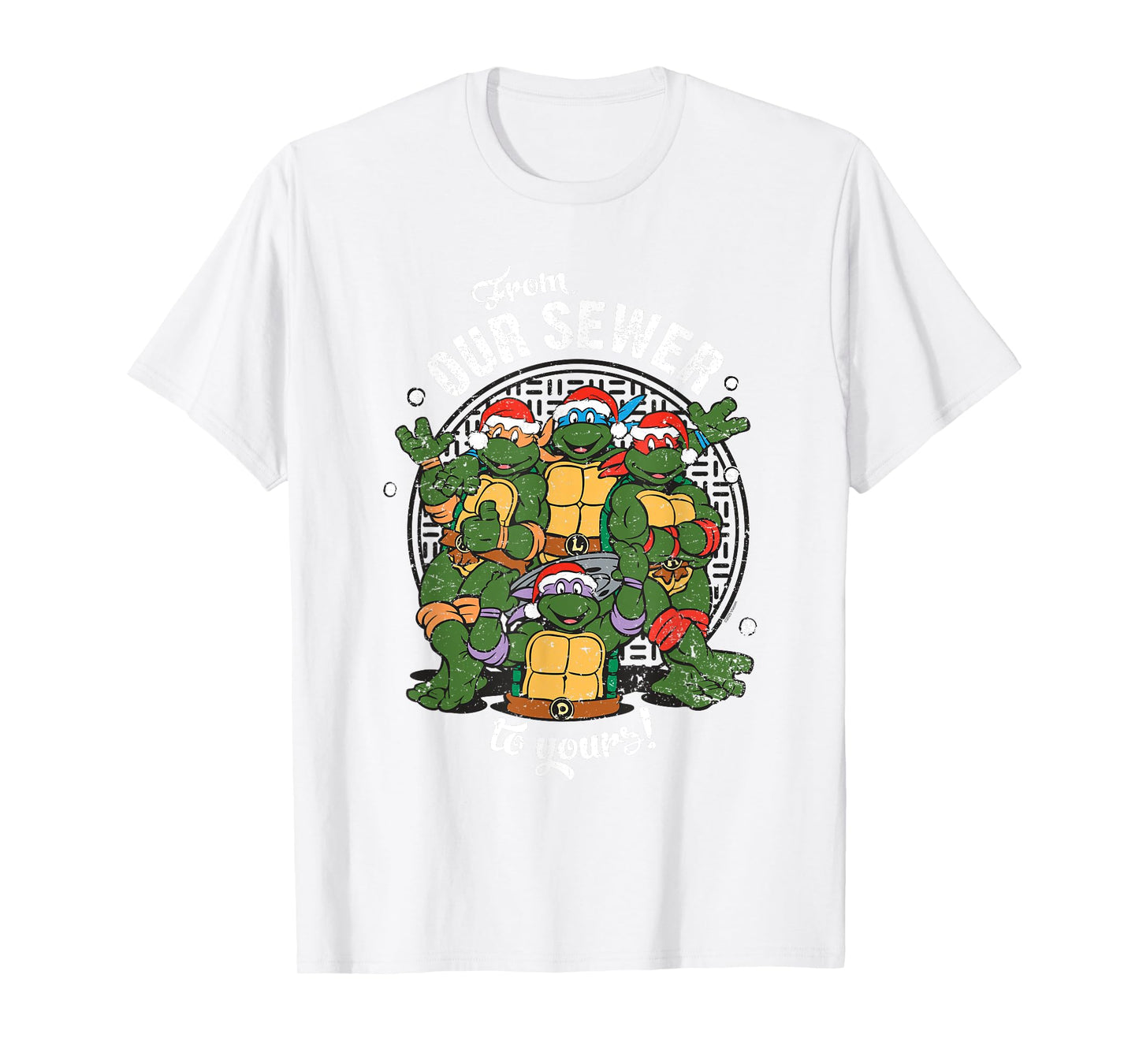 TMNT From Our Sewer to Yours Happy Holidays T-Shirt