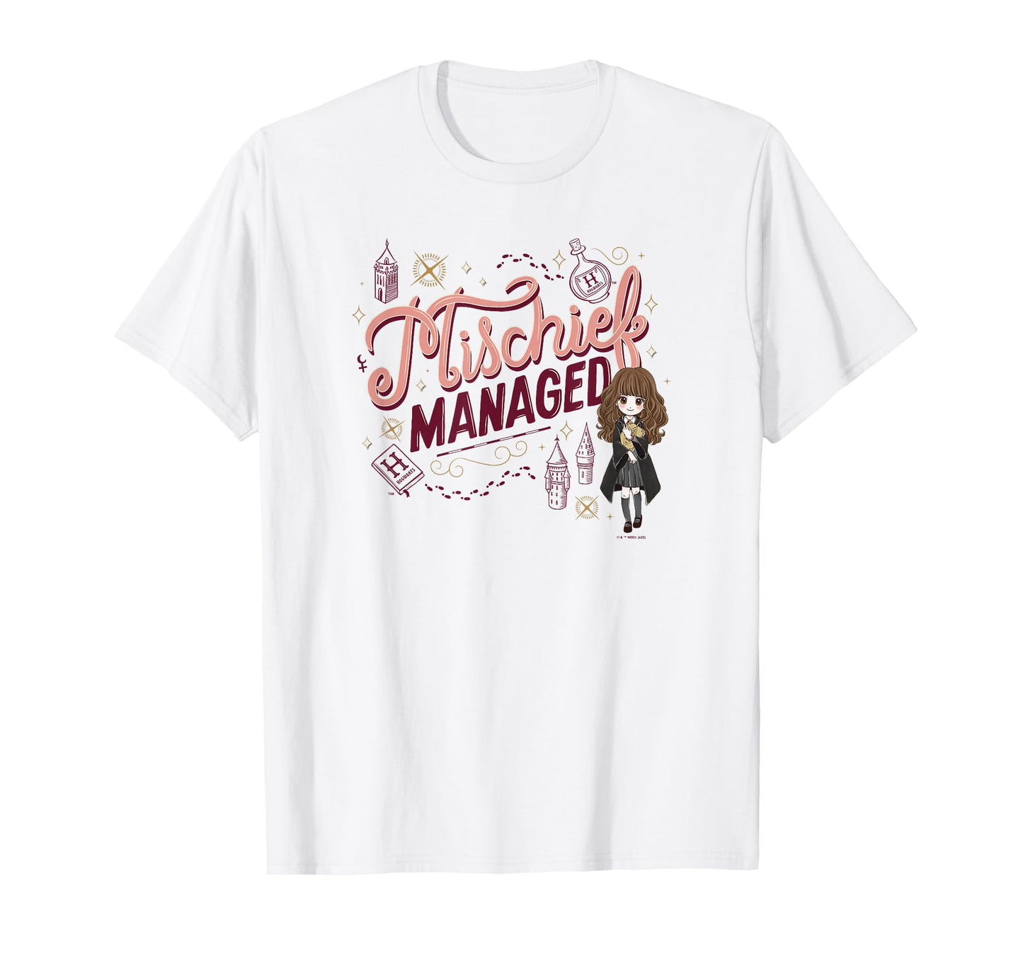 Harry Potter: Deathly Hallows 2 Hermione Mischief Managed T-Shirt