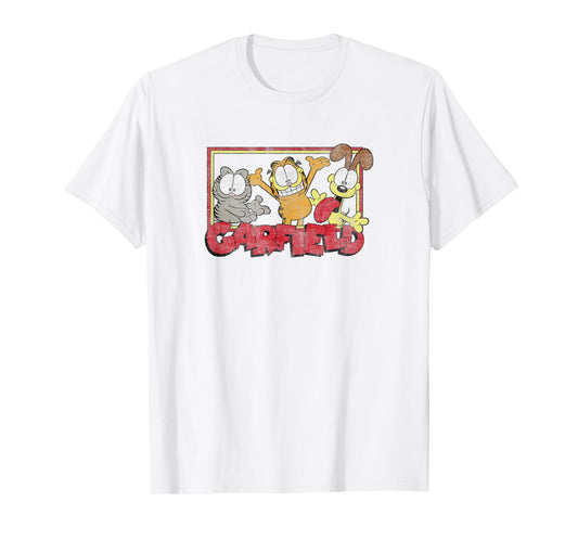 Garfield Odie Garfield Nermal Group T-Shirt Small
