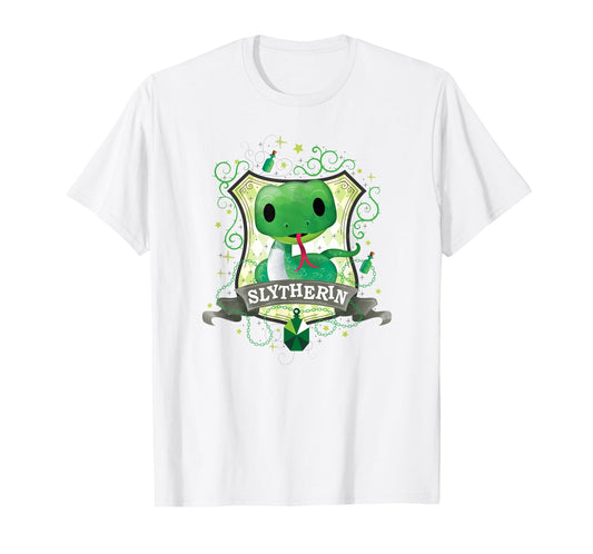 Harry Potter Watercolor Slytherin Crest T-Shirt