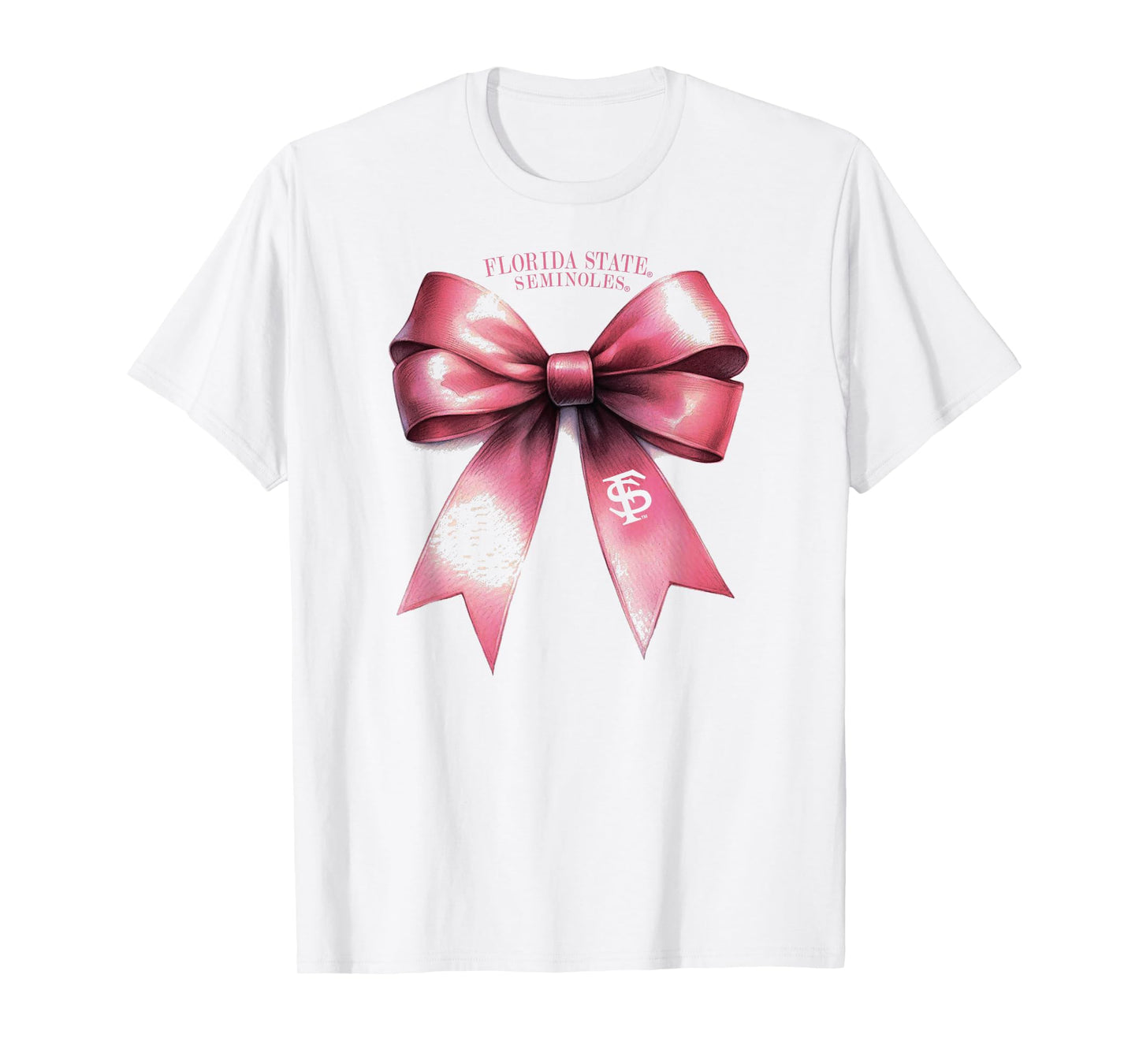 Florida State Seminoles Bow Pink Officially Licensed T-Shirt
