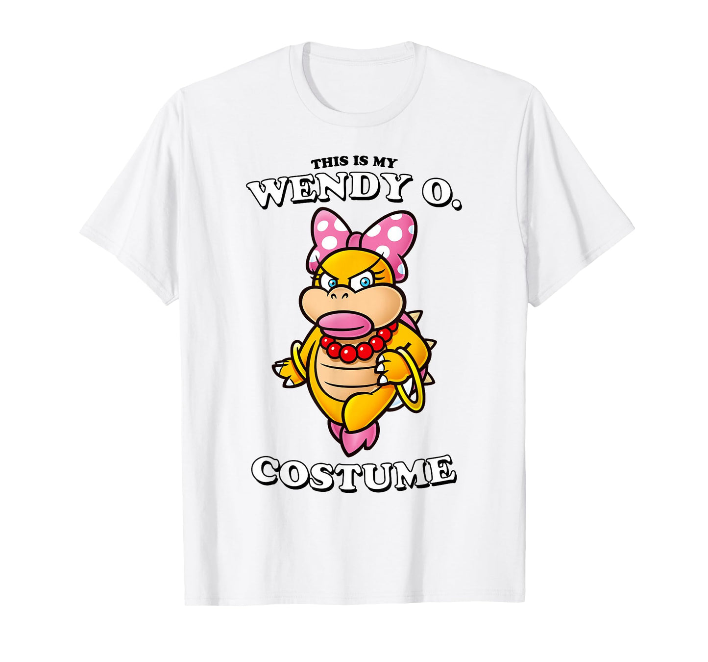 Super Mario Bros Halloween This Is My Wendy O. Costume T-Shirt