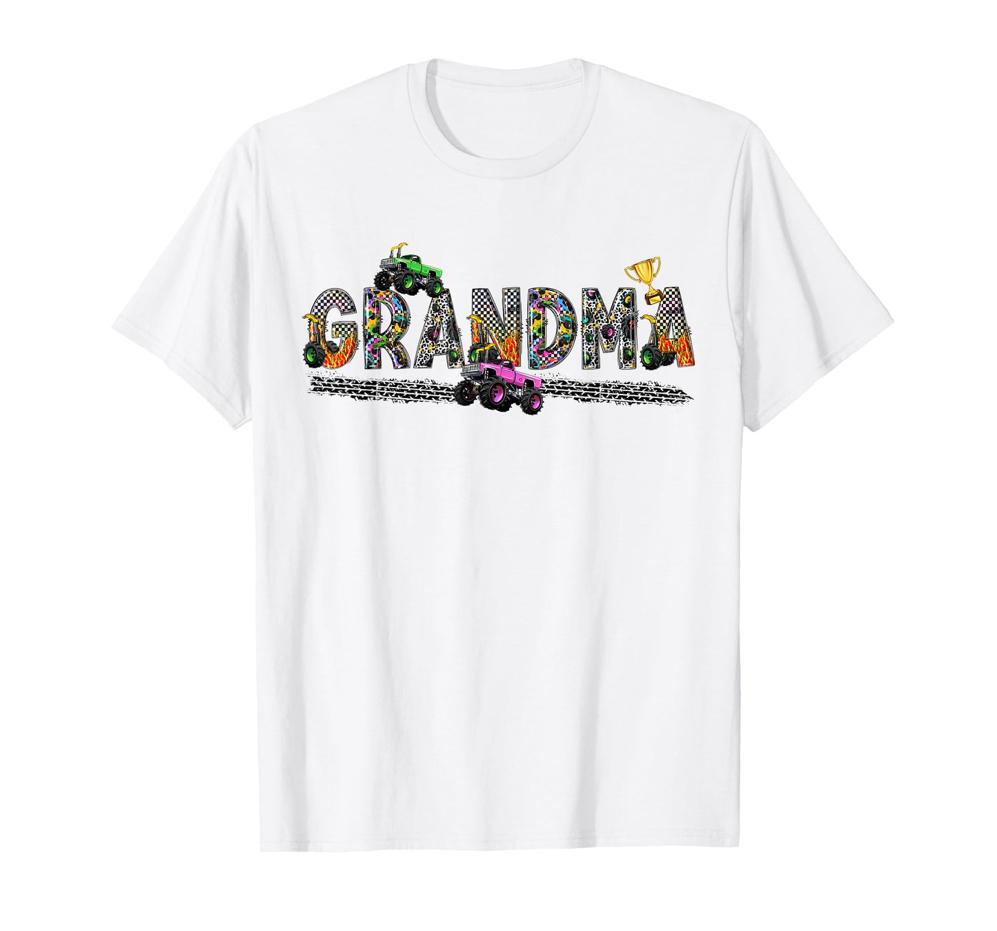 Grandma Of The Birthday Boy Monster Truck Birthday Squad T-Shirt