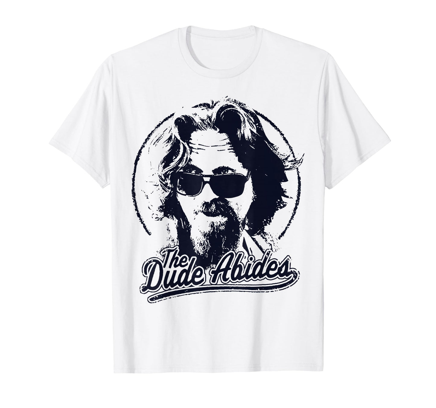 The Big Lebowski The Dude Abides Classic Circle Logo T-Shirt T-Shirt
